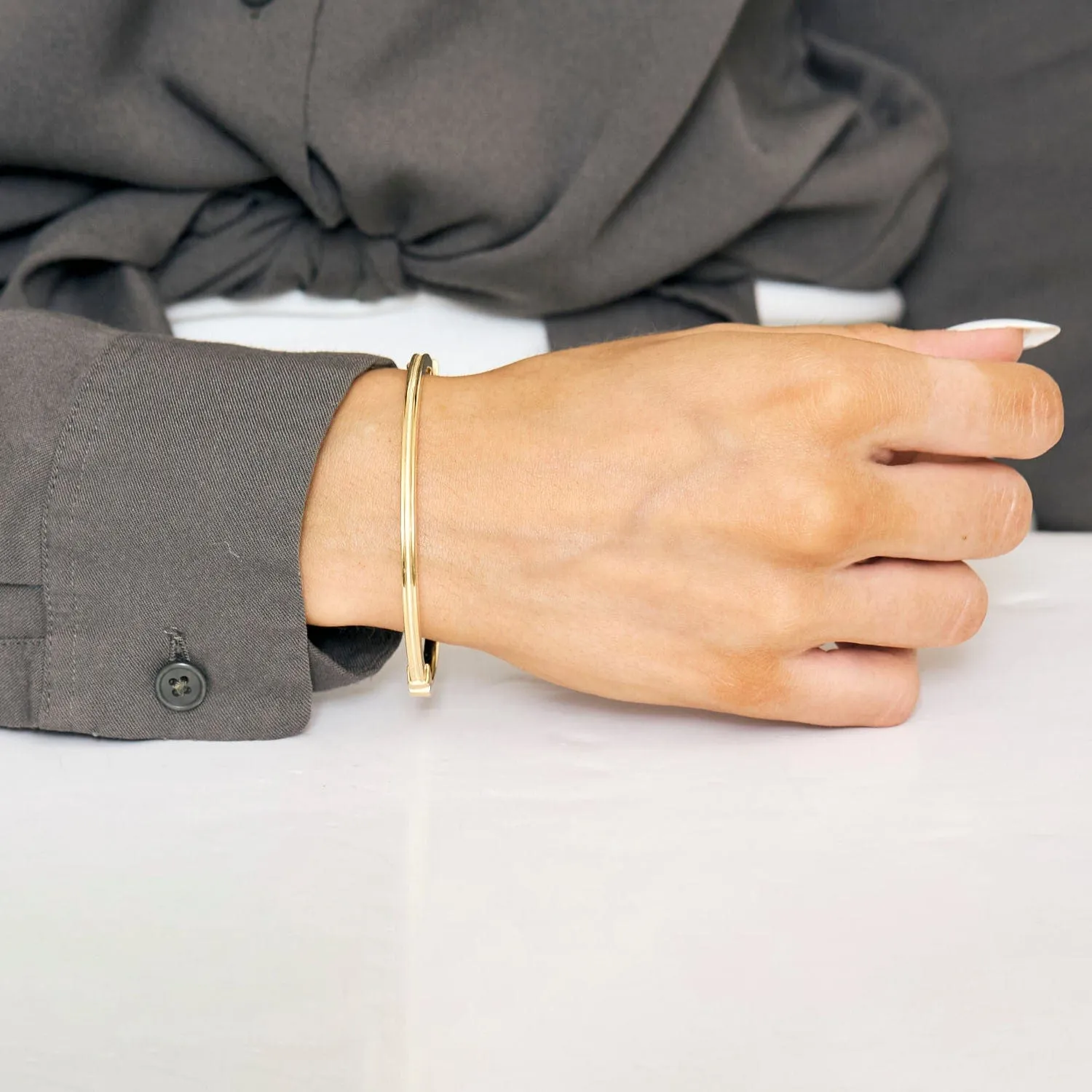 Bracelet Jonc en or jaune sold by 58 Facettes product image thumbnail 2