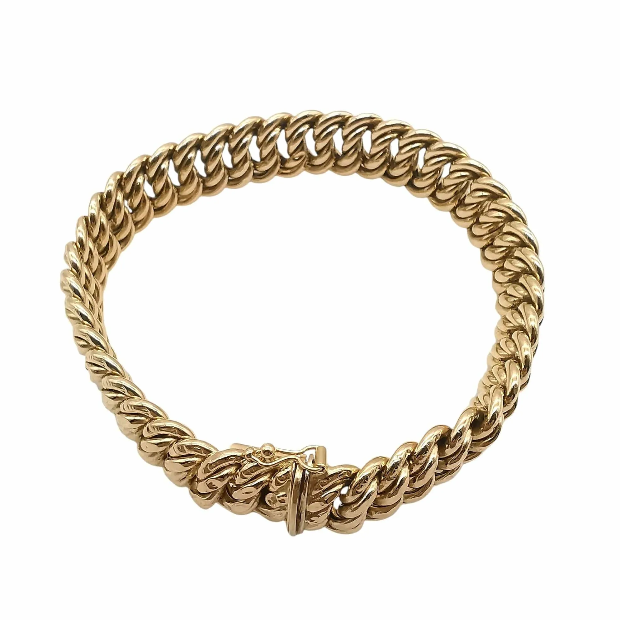 Bracelet maille américaine en or jaune sold by 58 Facettes product image thumbnail 4