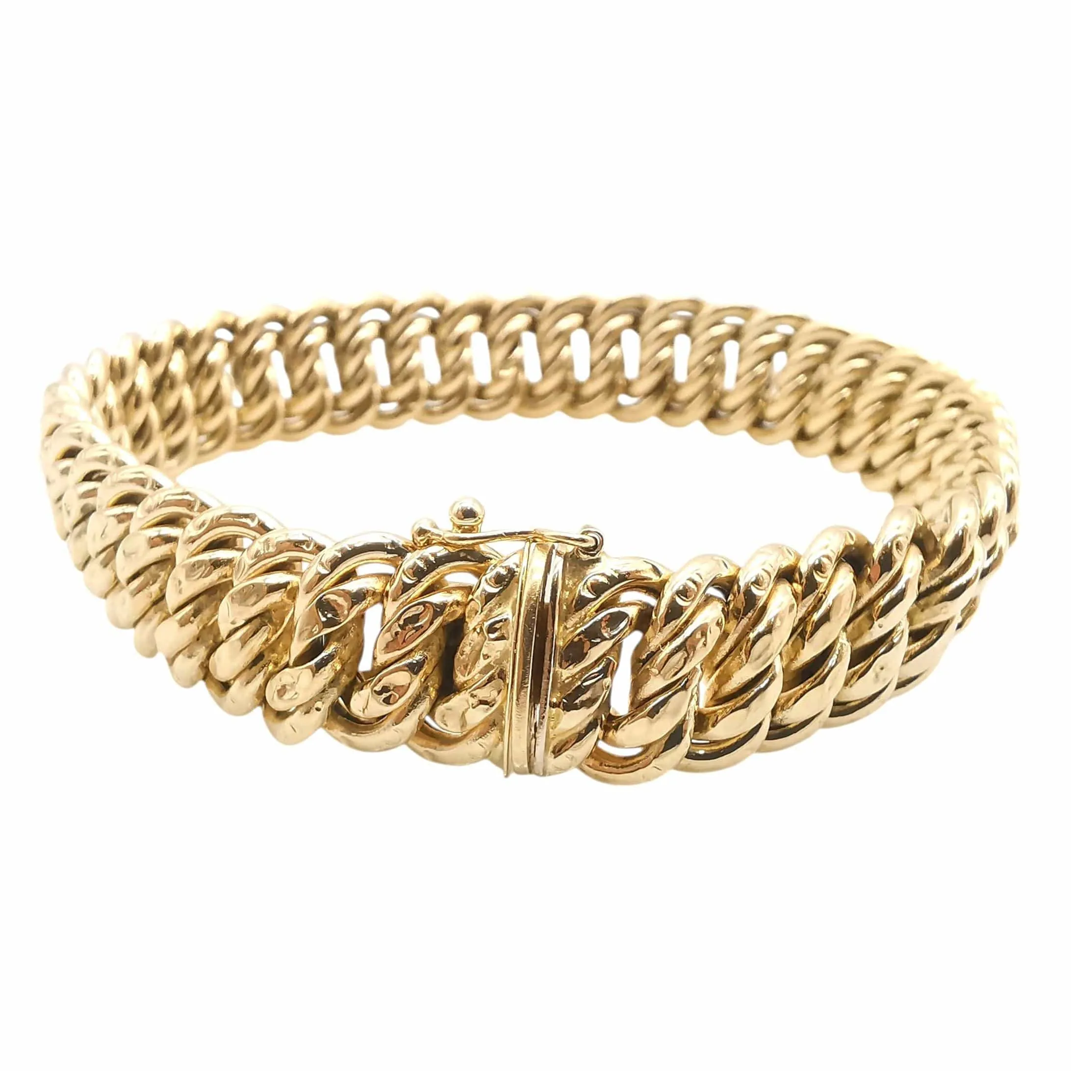 Bracelet maille américaine en or jaune sold by 58 Facettes