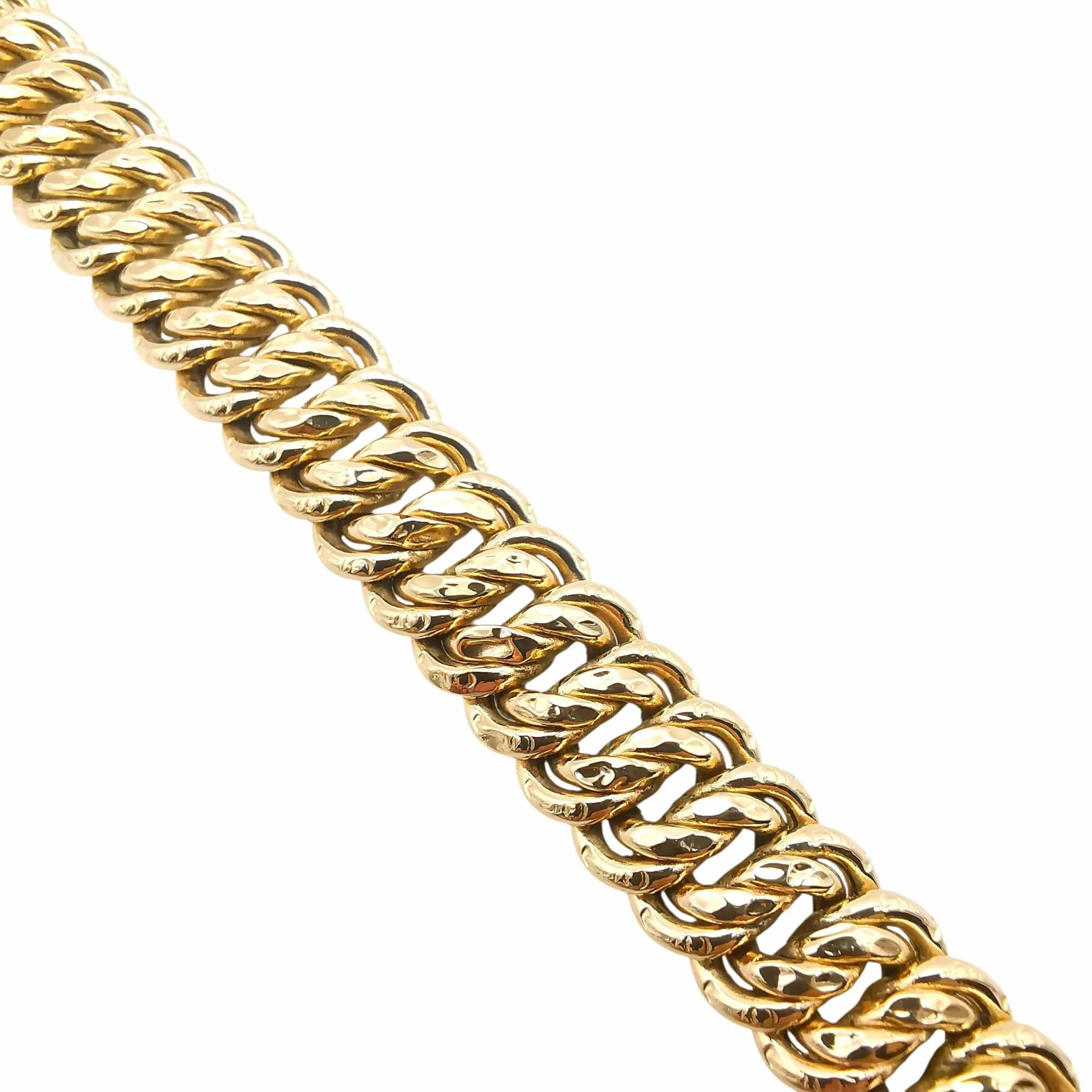 Bracelet maille américaine en or jaune sold by 58 Facettes product image thumbnail 5