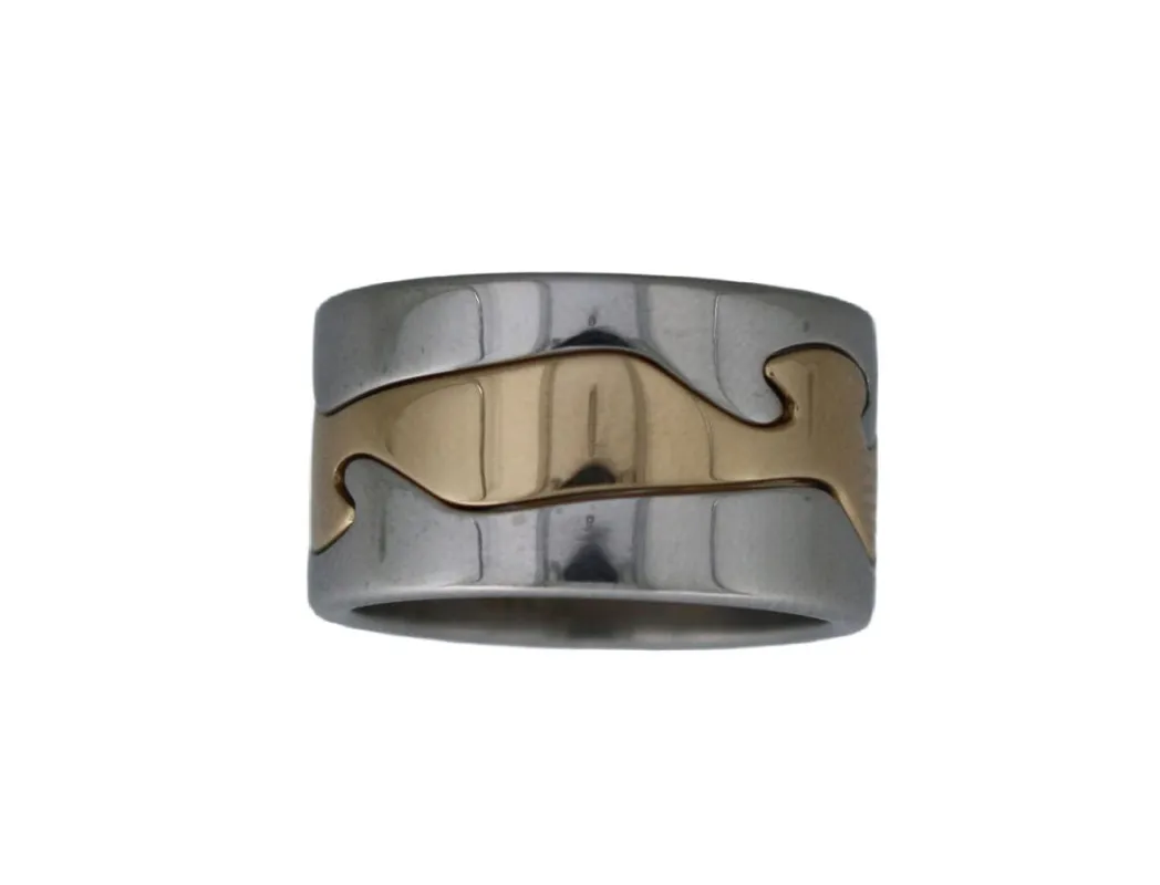 Georg Jensen - Bague bicolore en or Fusion sold by 58 Facettes
