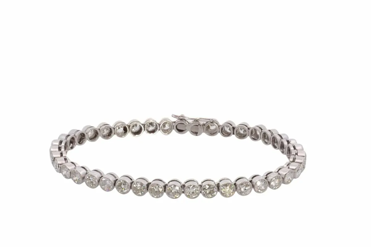 Bracelet ancien diamants en or 18k sold by 58 Facettes