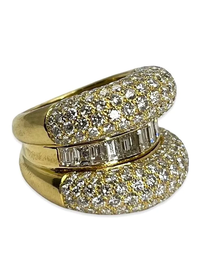 Bague or jaune et diamants 5 ct sold by 58 Facettes product image thumbnail 3