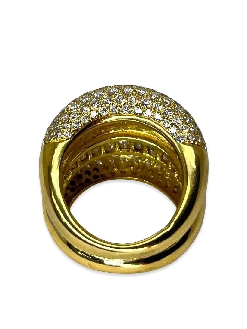 Bague or jaune et diamants 5 ct sold by 58 Facettes product image thumbnail 4