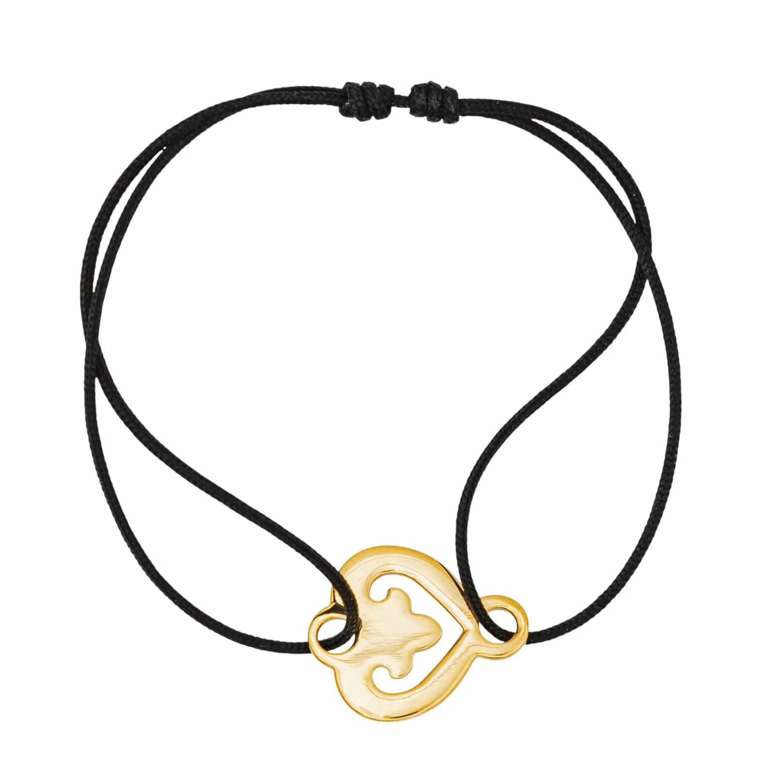 O.J. Perrin Bracelet Cordon Cœur Légende Or jaune sold by 58 Facettes