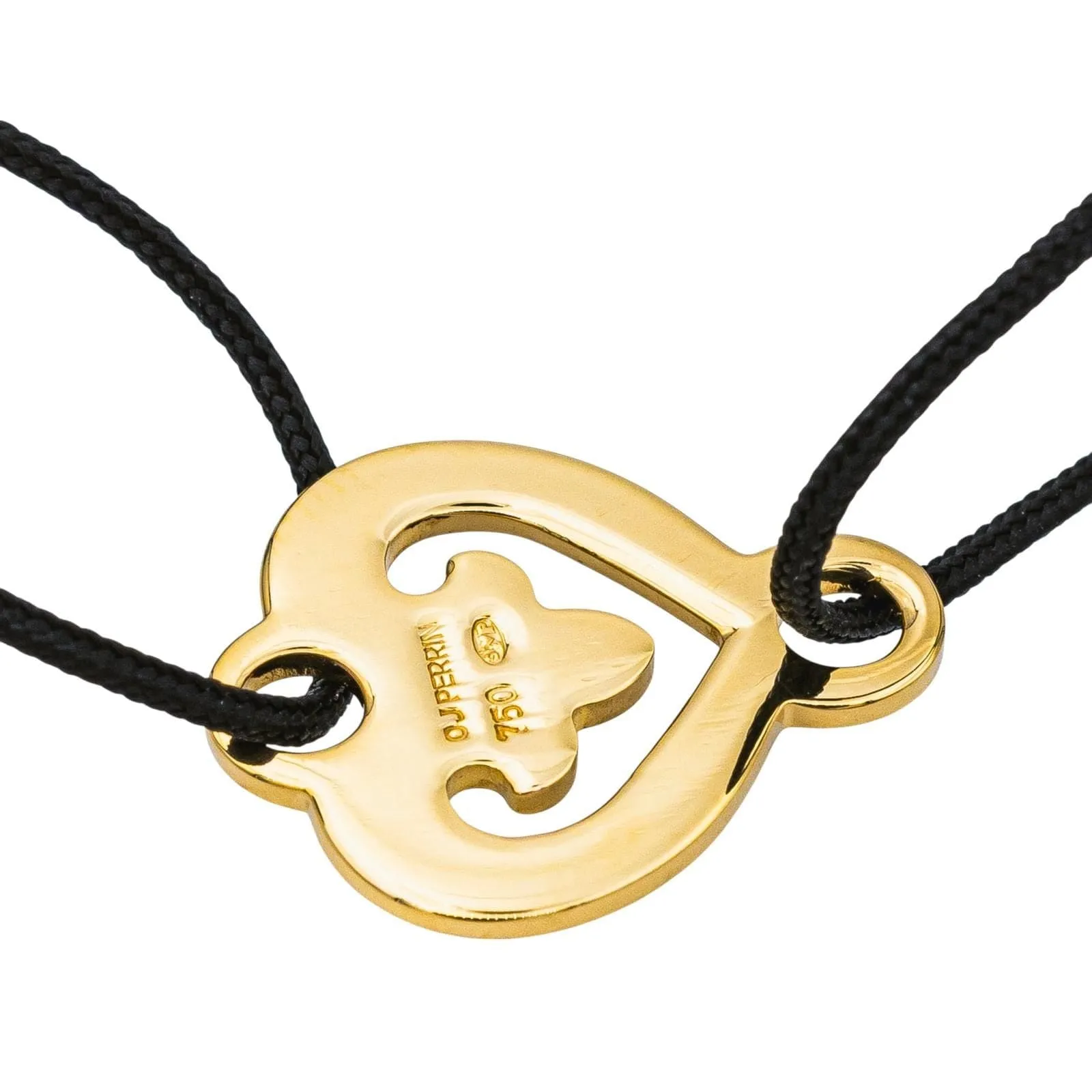O.J. Perrin Bracelet Cordon Cœur Légende Or jaune sold by 58 Facettes product image thumbnail 5