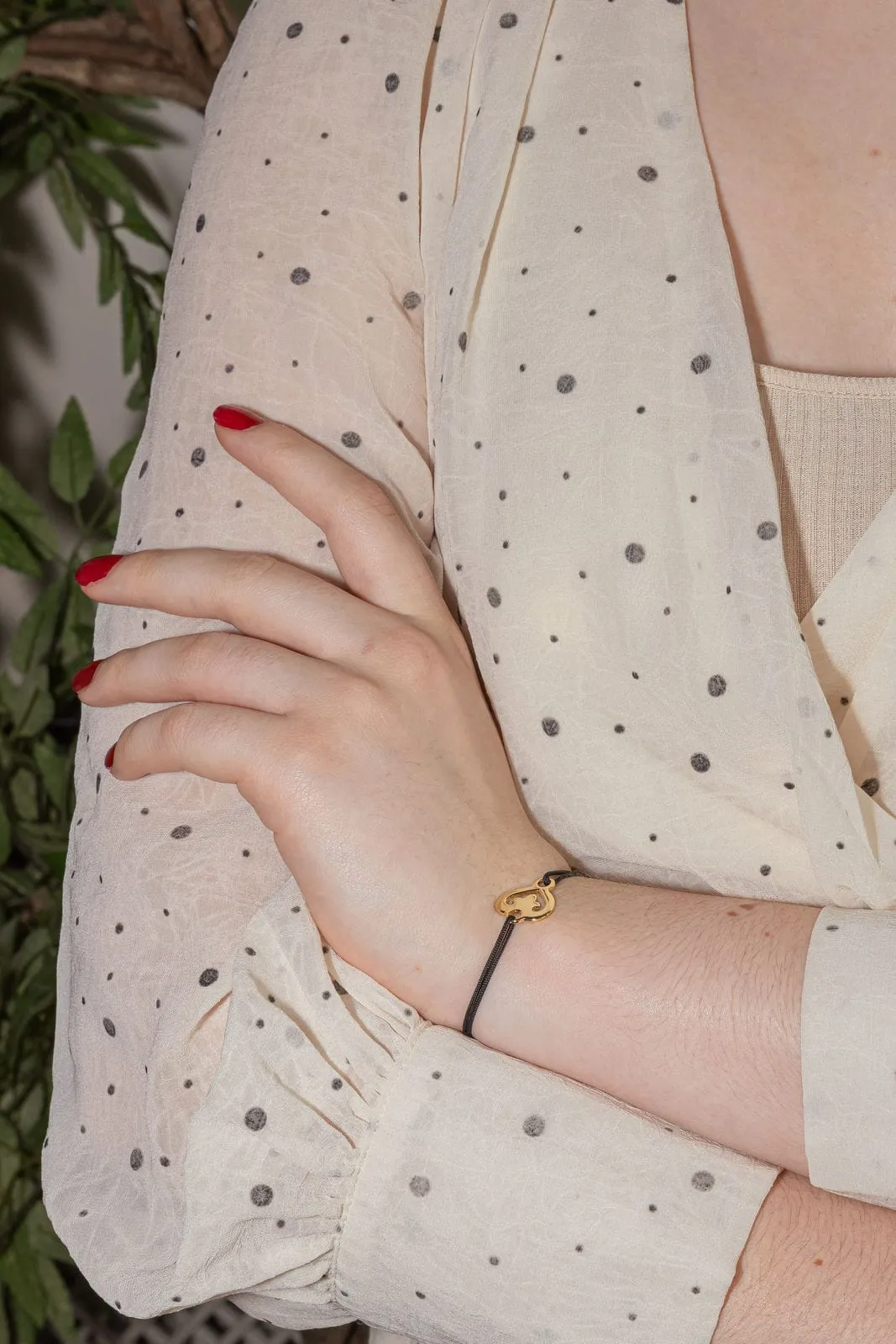 O.J. Perrin Bracelet Cordon Cœur Légende Or jaune sold by 58 Facettes product image thumbnail 2