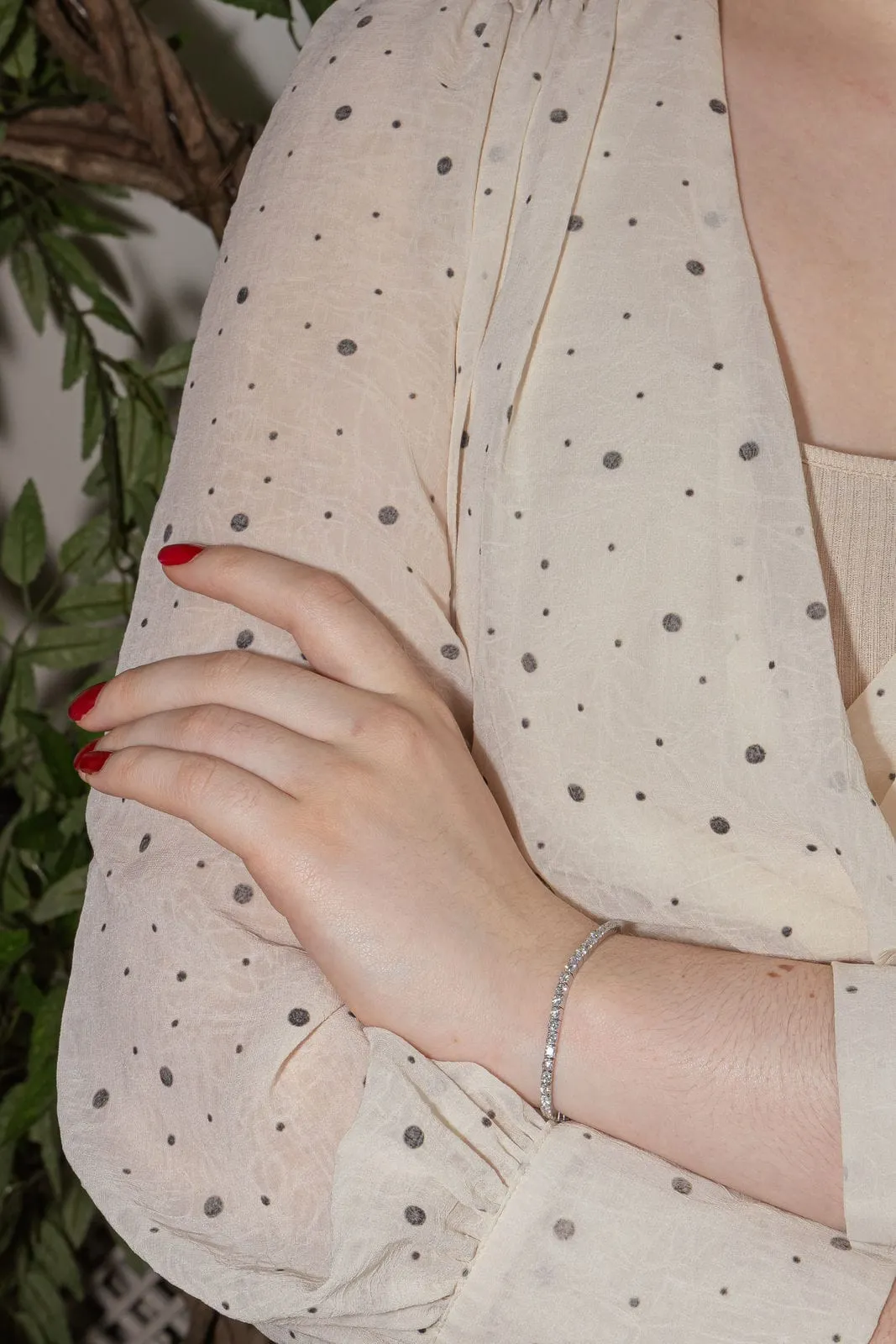 Bracelet Ligne Or blanc Diamant sold by 58 Facettes product image thumbnail 2