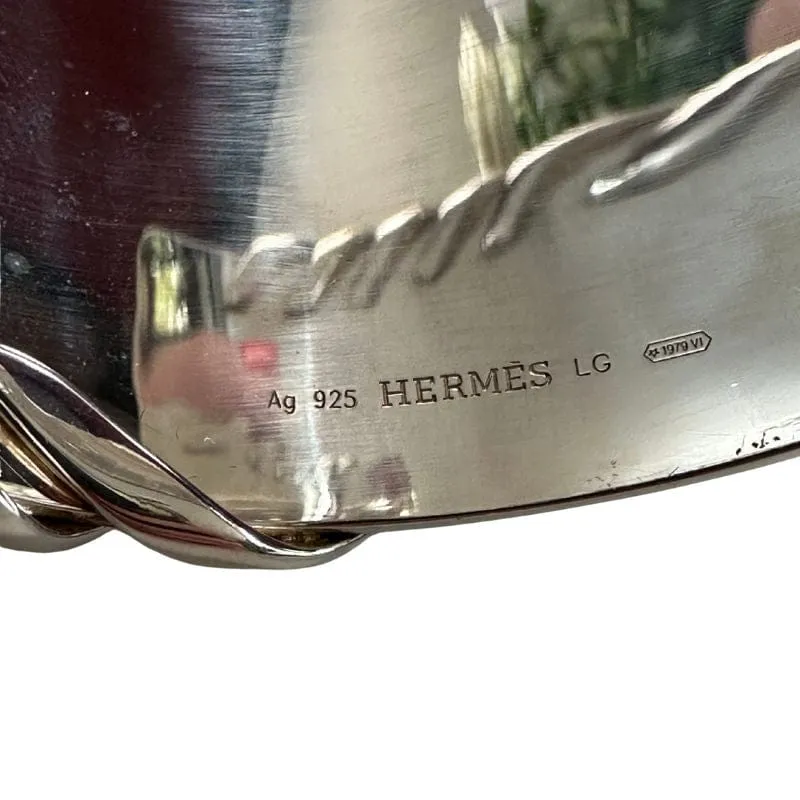 HERMÈS - Bracelet manchette - en argent sold by 58 Facettes product image thumbnail 2