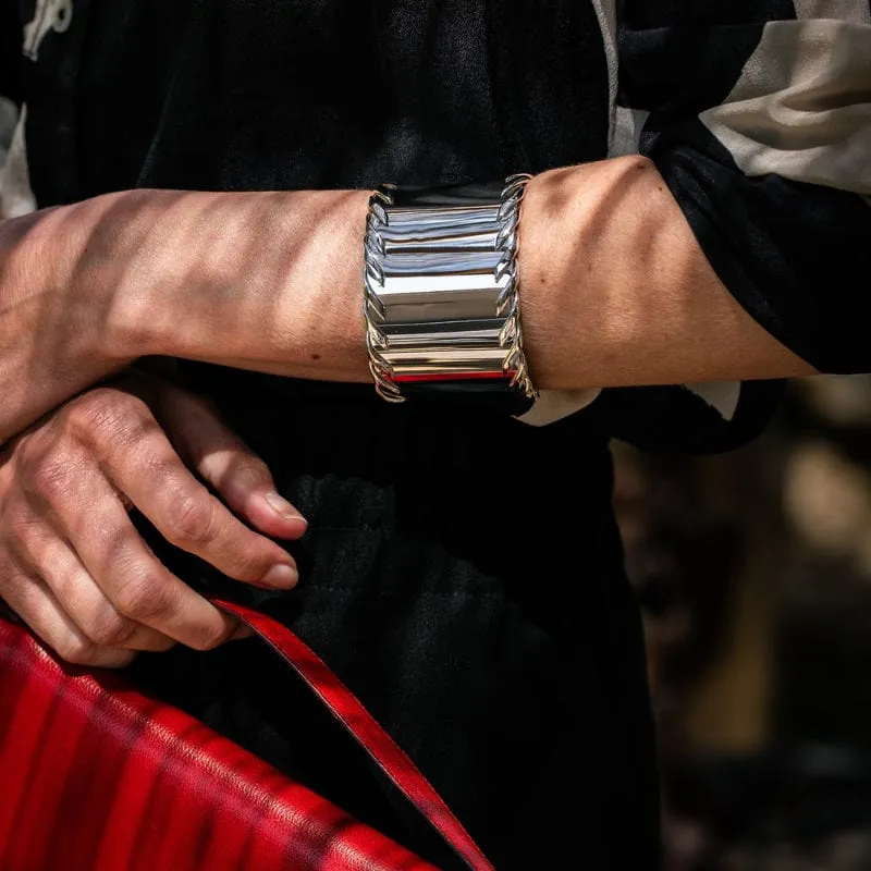 HERMÈS - Bracelet manchette - en argent sold by 58 Facettes product image thumbnail 3