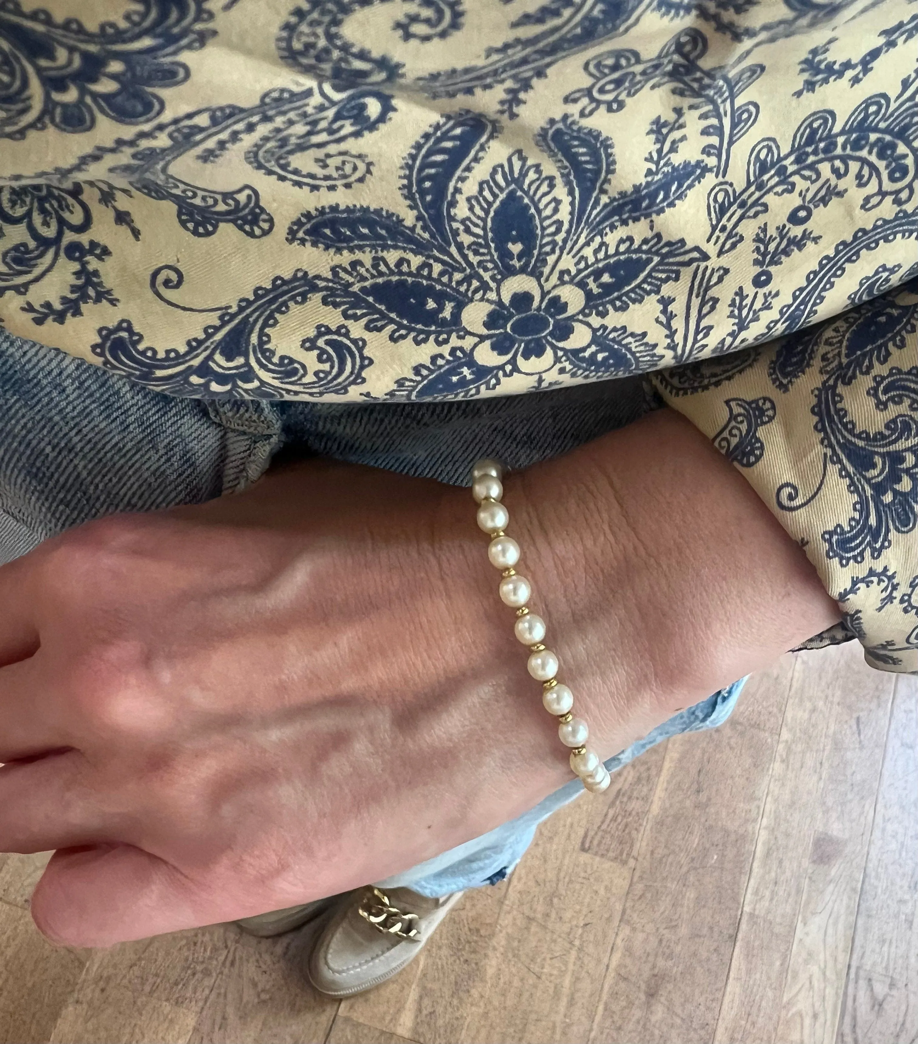 Bracelet en Or jaune et Perles sold by 58 Facettes product image thumbnail 3