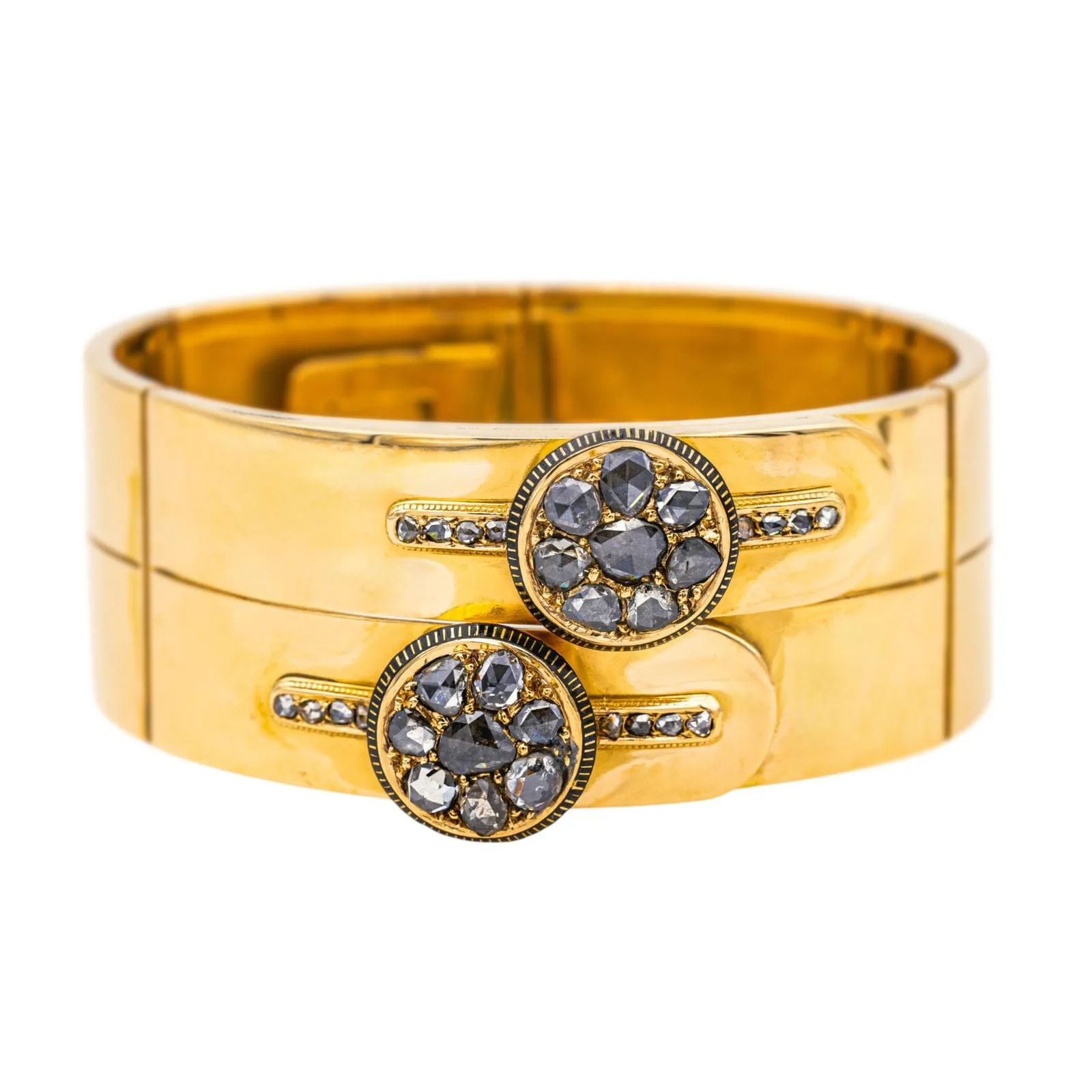 Bracelet Tank Or jaune Diamant sold by 58 Facettes