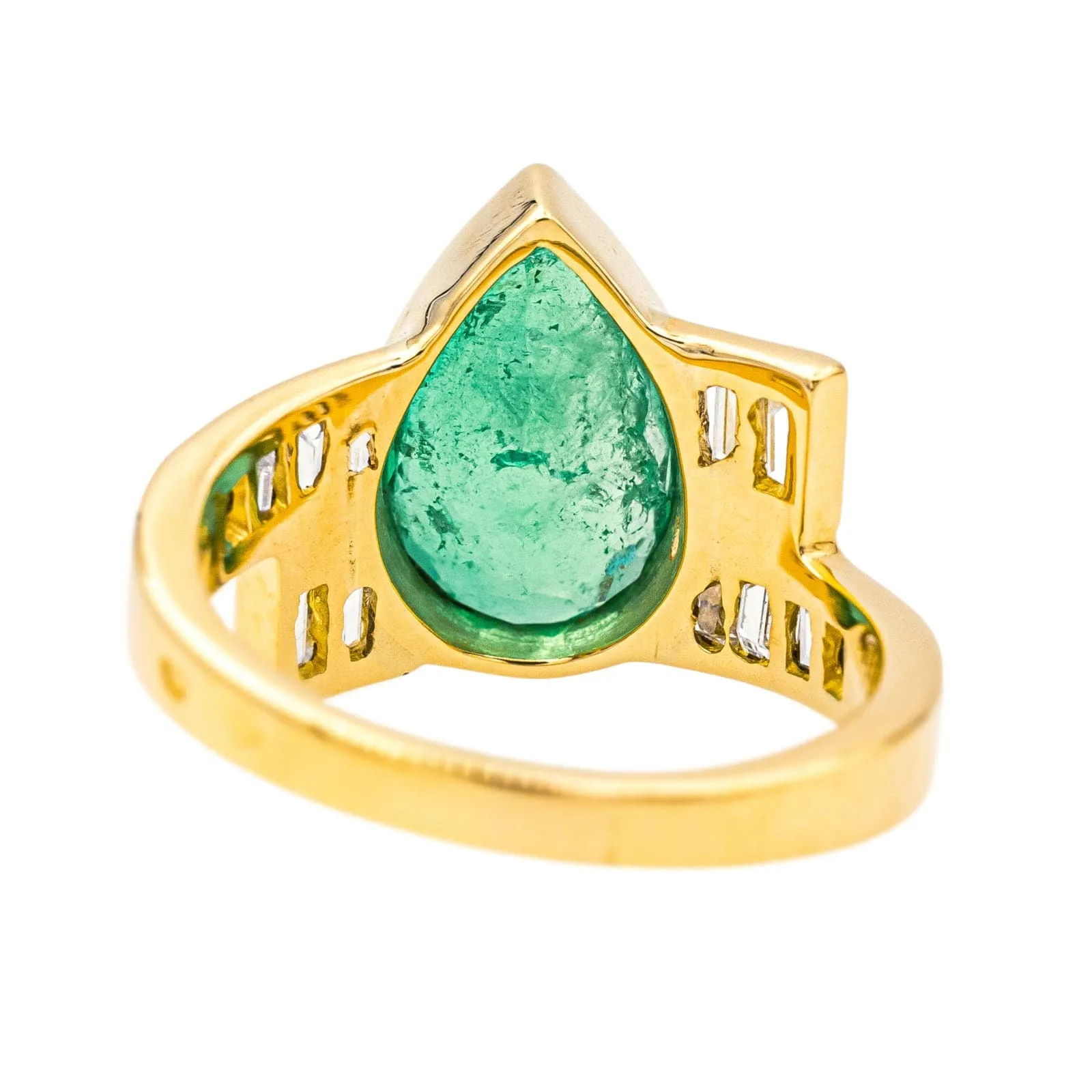 Bague Or jaune Emeraude, Diamant sold by 58 Facettes product image thumbnail 5