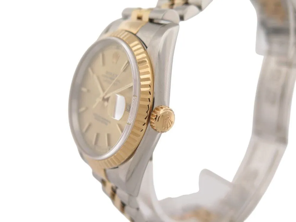 vintage montre ROLEX datejust 16233 jubilee 36mm automatique or 18k & acier sold by 58 Facettes product image thumbnail 4