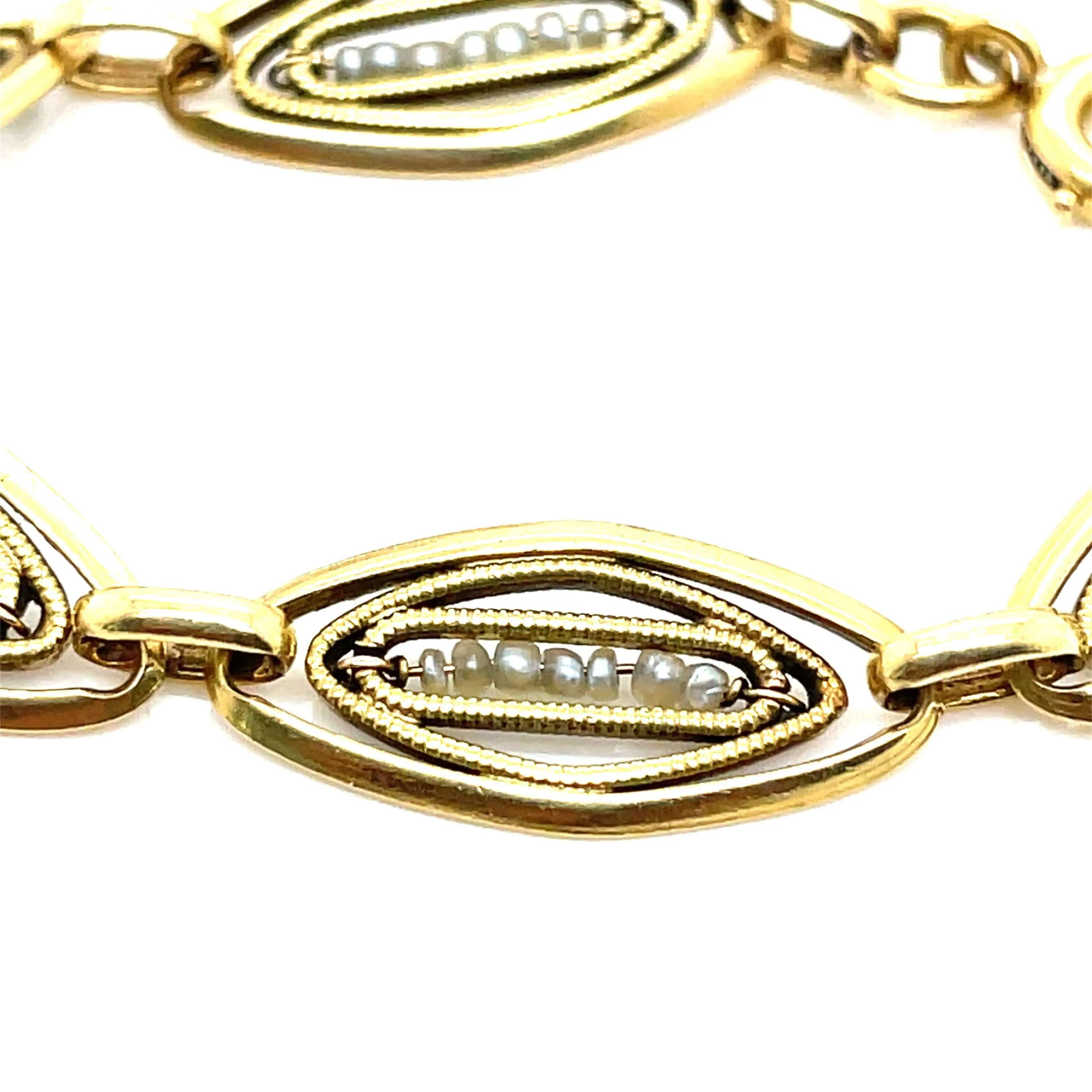 Bracelet Ancien Filigrane Or Perles fines sold by 58 Facettes product image thumbnail 3