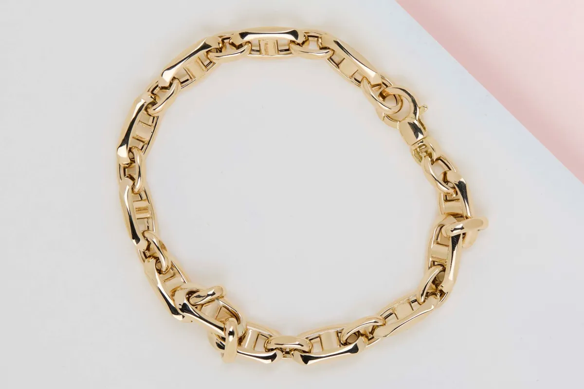 Bracelet en or jaune - 21,5 cm sold by 58 Facettes