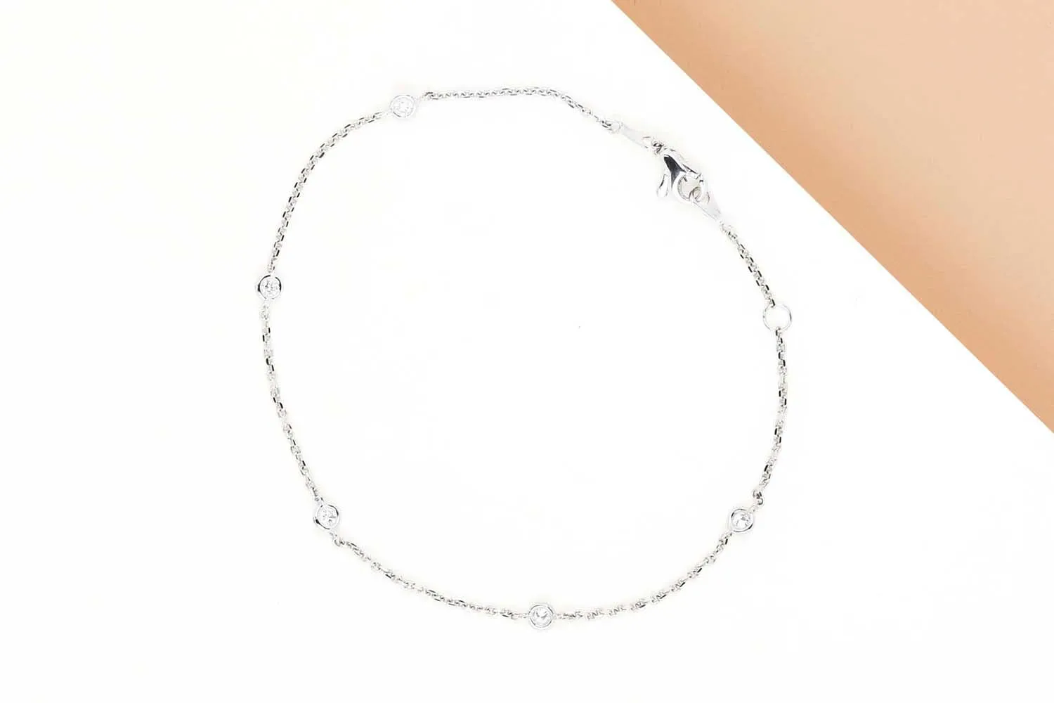 Bracelet - Or blanc - 19 cm sold by 58 Facettes