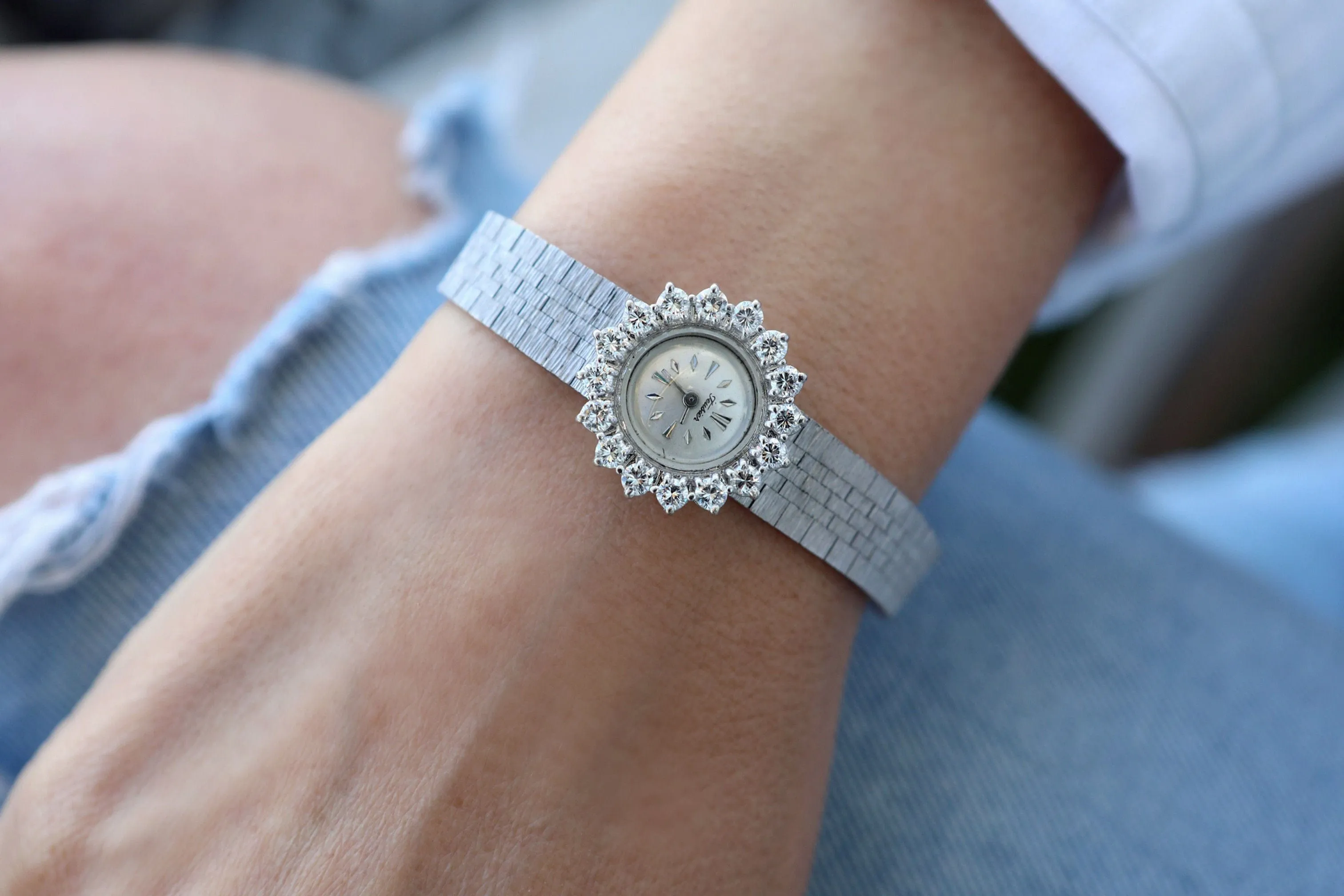 Montre or gris et diamants "Simplement Chic" sold by 58 Facettes product image thumbnail 2