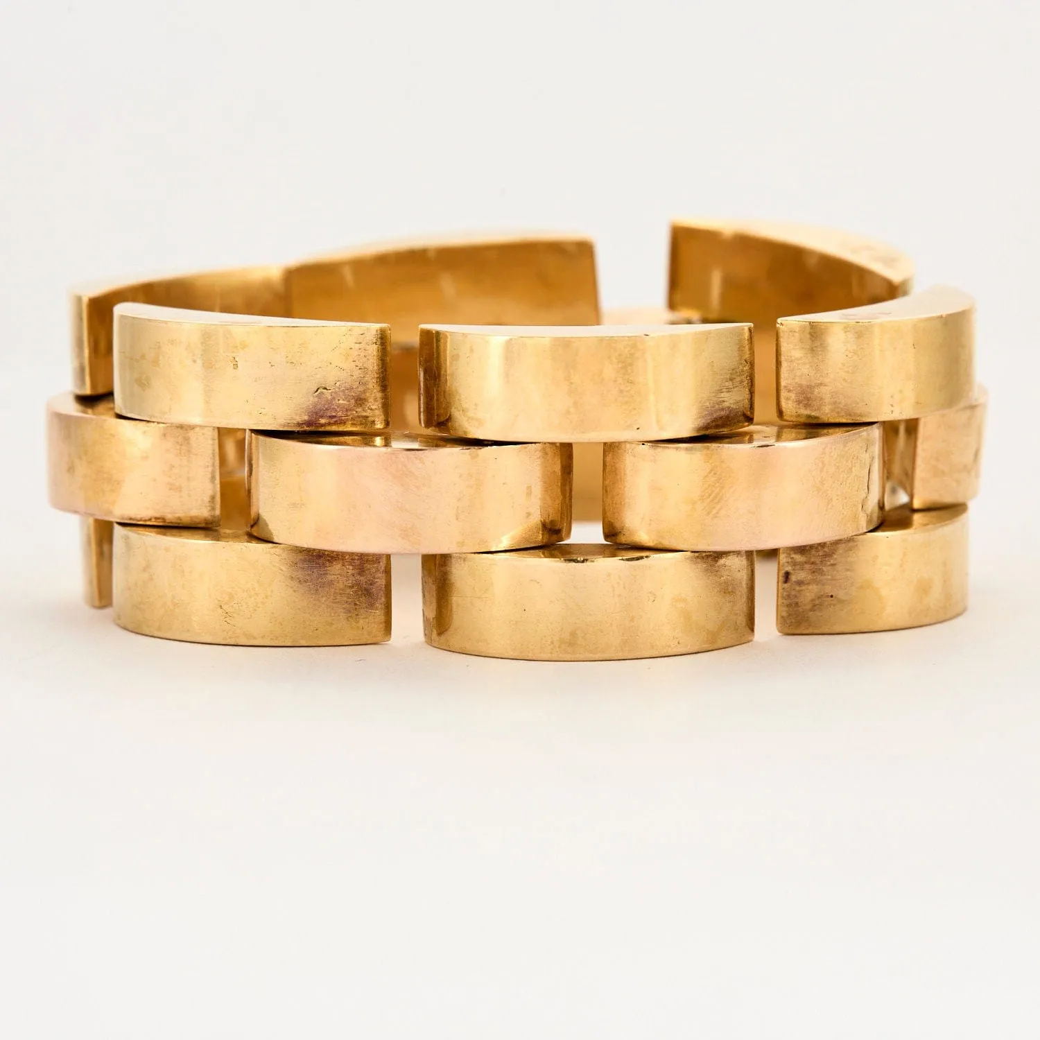 Bracelet Tank or jaune sold by 58 Facettes