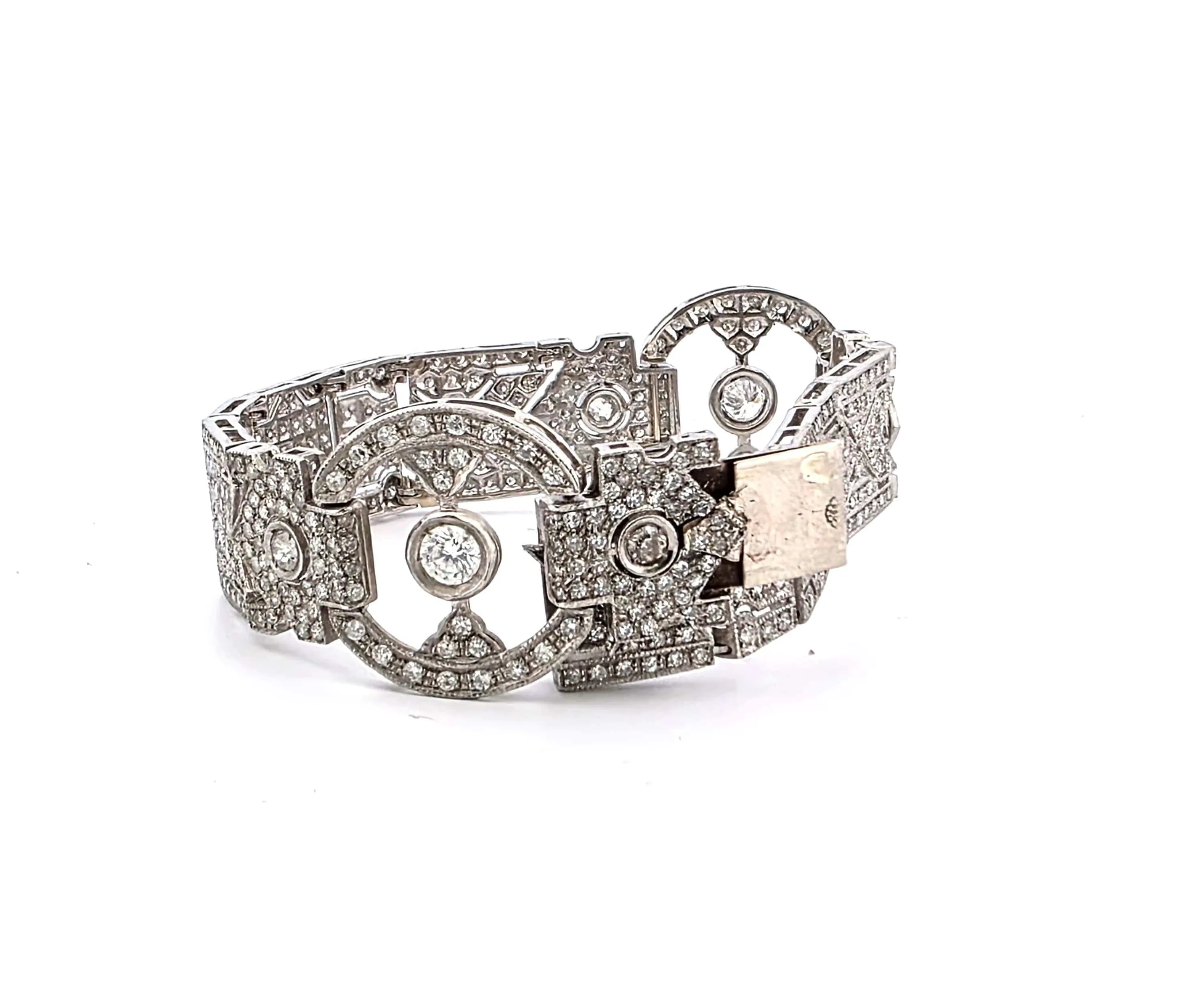 Superbe bracelet Art Déco en platine finement travaillé sold by 58 Facettes product image thumbnail 3