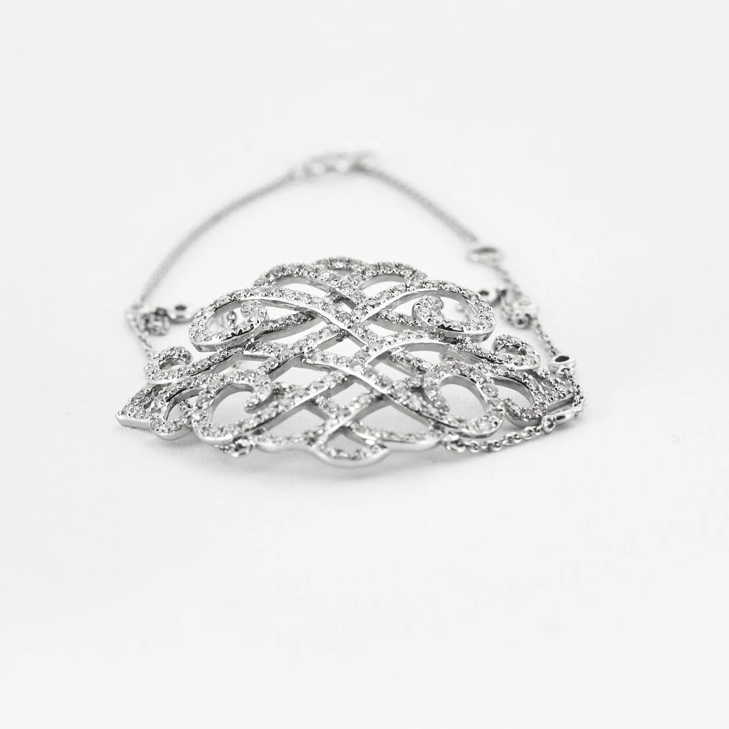 Bracelet Dentelle or blanc diamants sold by 58 Facettes product image thumbnail 3