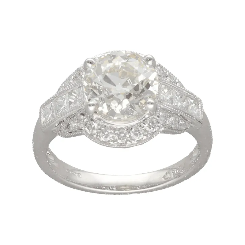 Solitaire diamant et or gris 18k sold by 58 Facettes