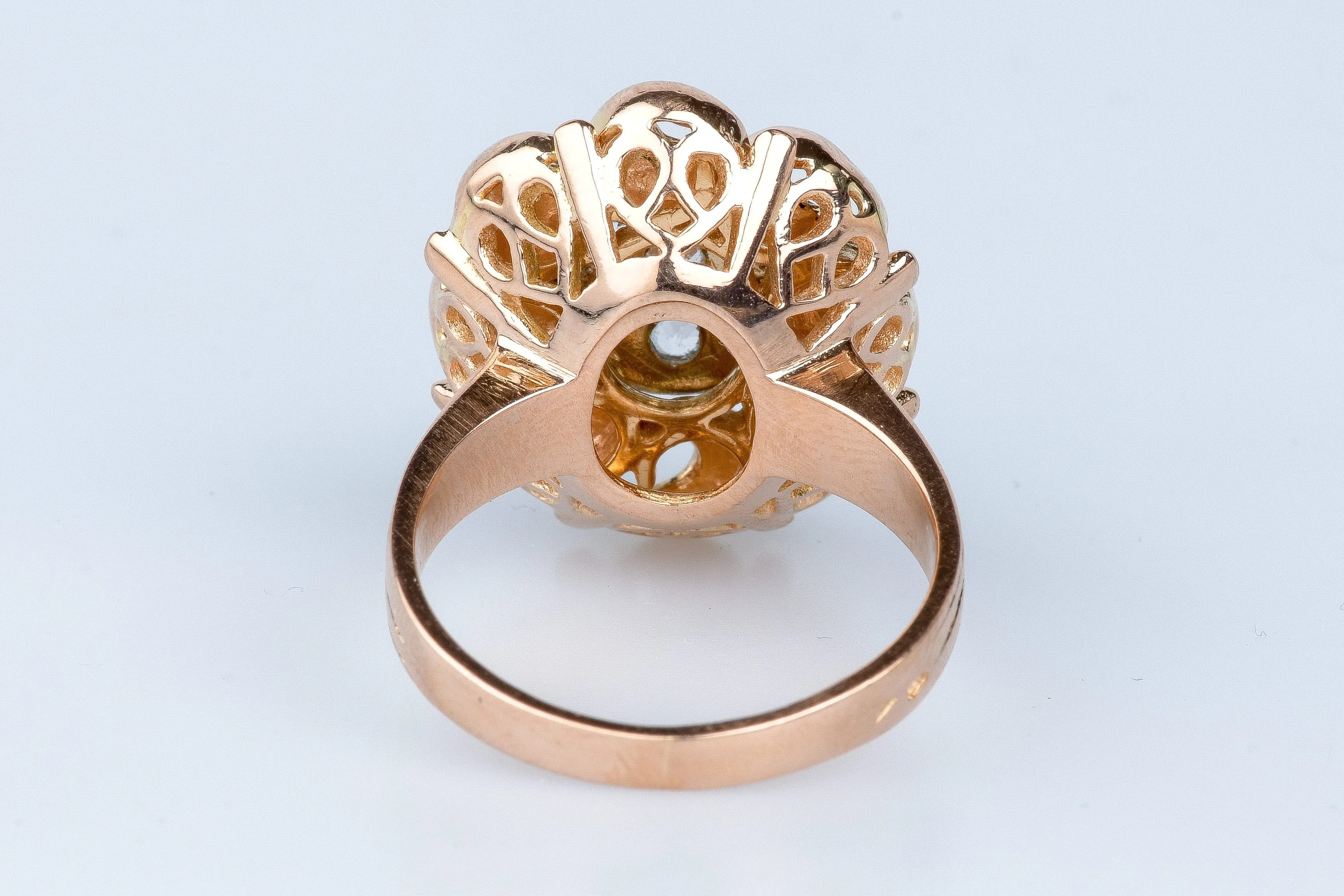 Bague en or rose 18 ct avec diamants sold by 58 Facettes product image thumbnail 5