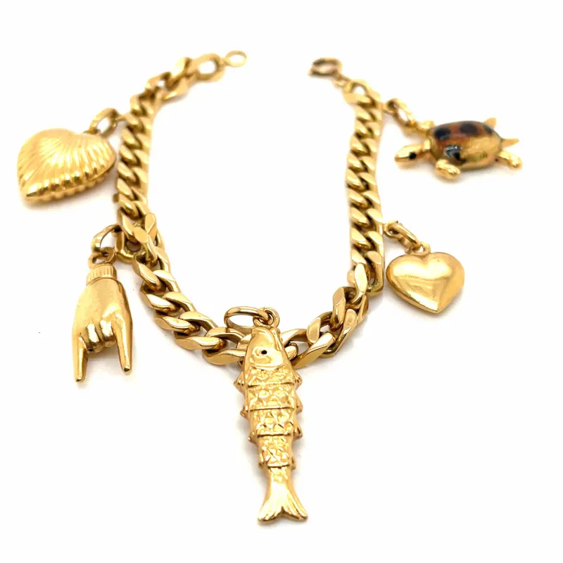 Bracelet Charms Or Jaune sold by 58 Facettes