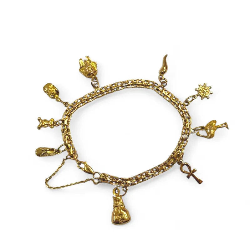 Bracelet ou breloques jaunes sold by 58 Facettes