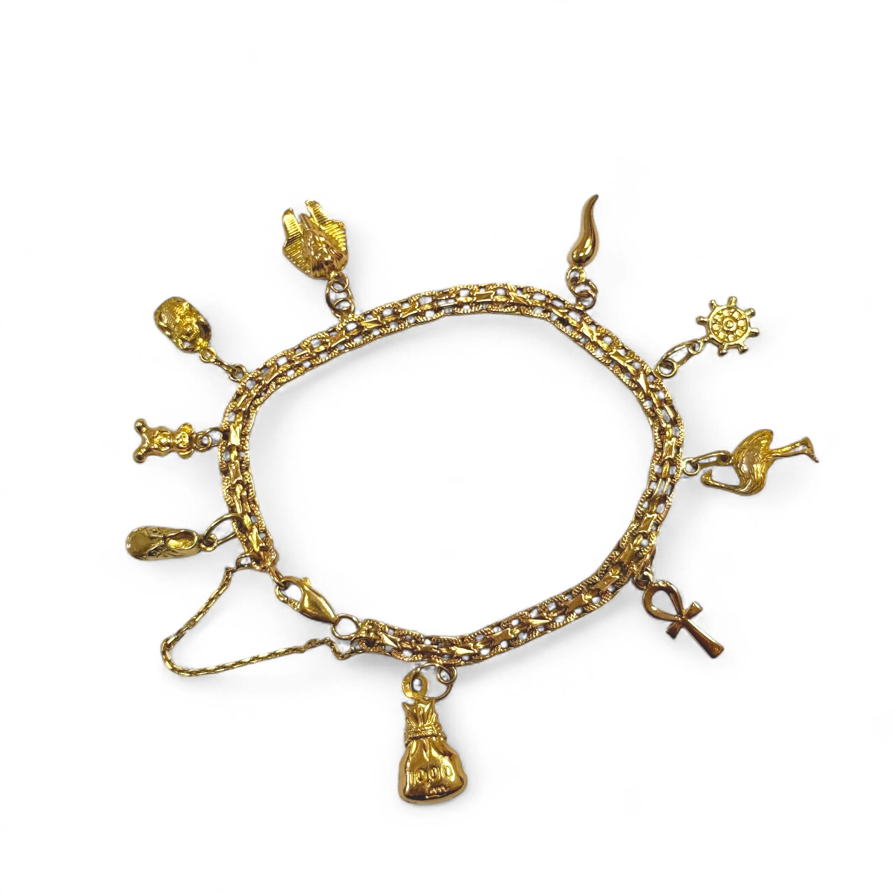 Bracelet ou breloques jaunes sold by 58 Facettes