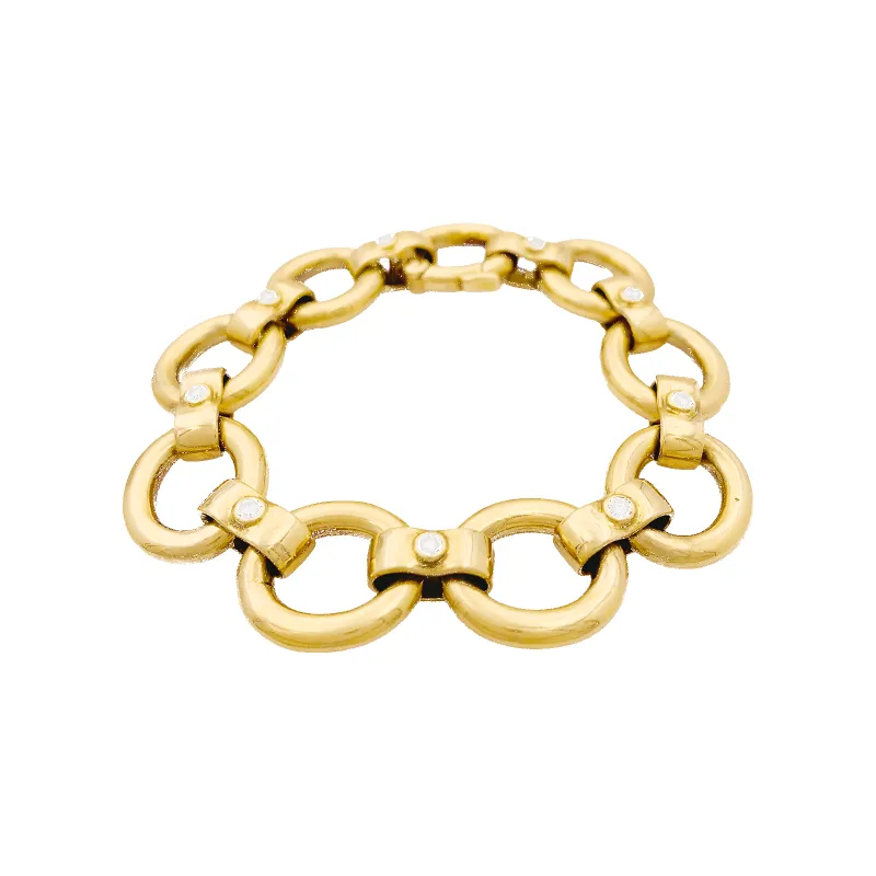 Bracelet or jaune, diamants. sold by 58 Facettes