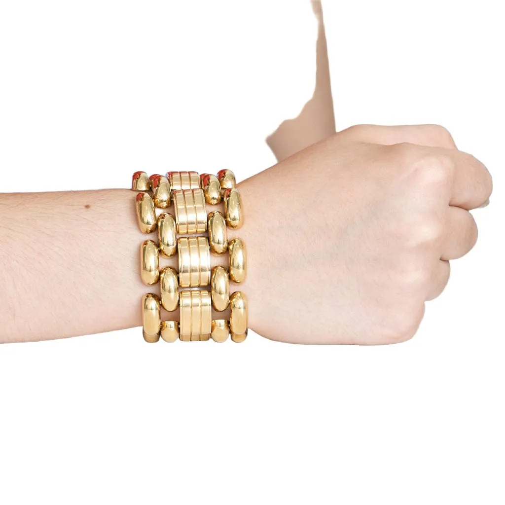 Bracelet Tank en or jaune sold by 58 Facettes product image thumbnail 2