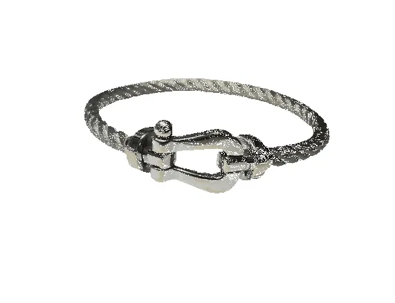 FRED - Bracelet force 10 GM en or blanc et acier sold by 58 Facettes