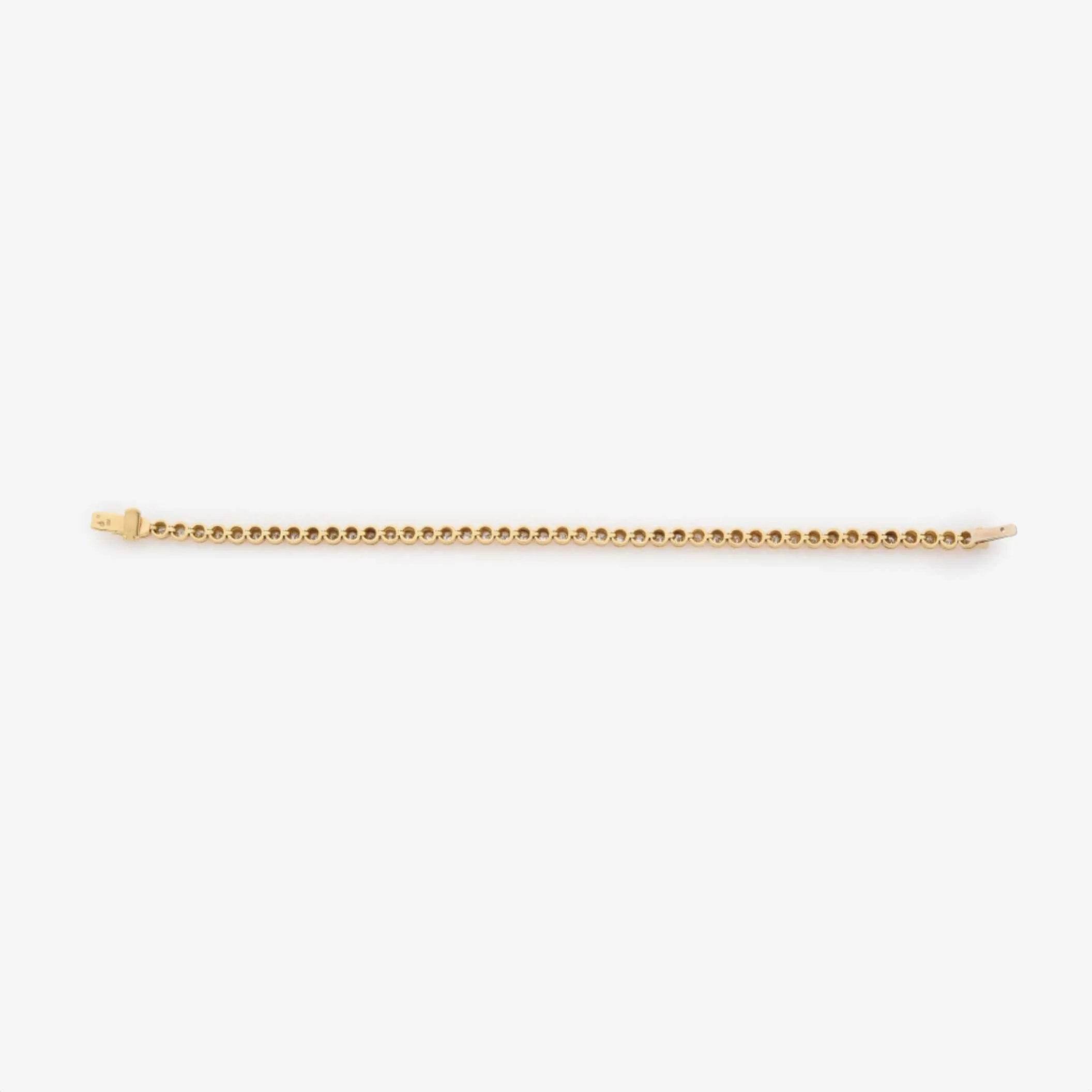 Bracelet tennis en or jaune et diamants sold by 58 Facettes product image thumbnail 2