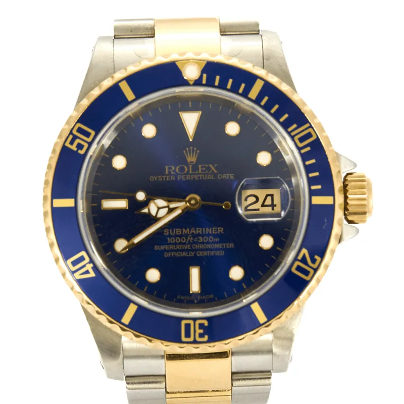ROLEX - Submariner - 16613 - Montre or et acier sold by 58 Facettes