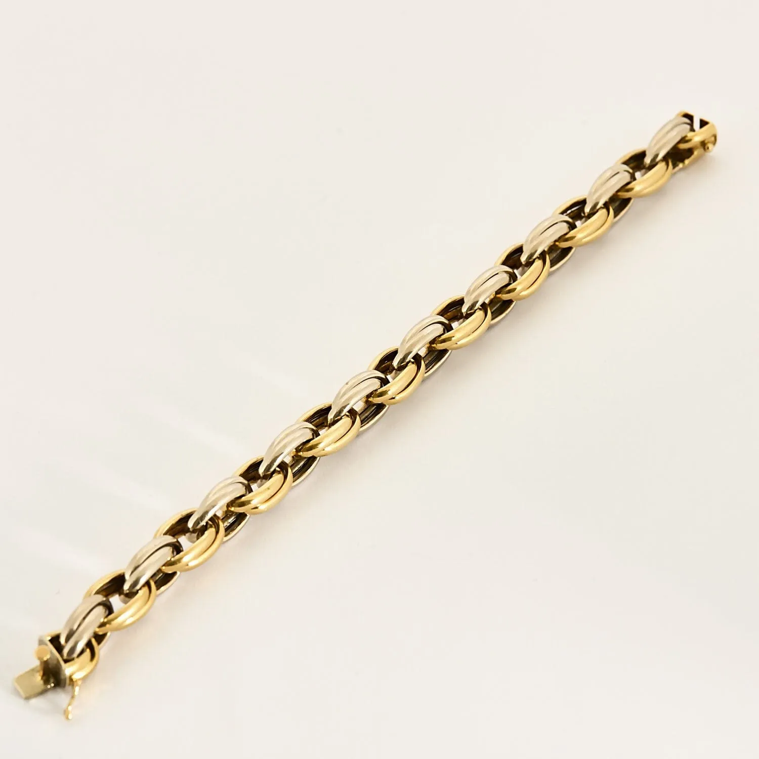 Bracelet en or jaune et or blanc sold by 58 Facettes product image thumbnail 4