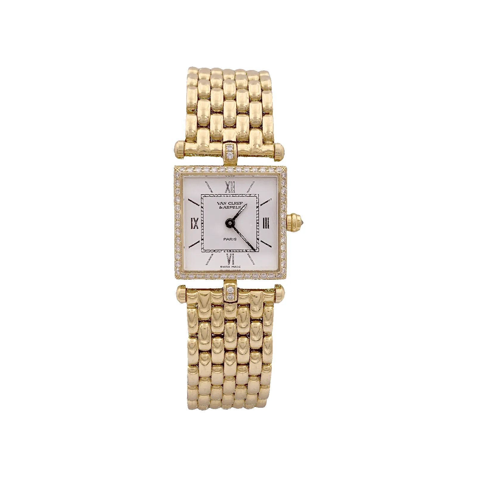 Montre Van Cleef & Arpels, "Classique", or jaune et diamants. sold by 58 Facettes