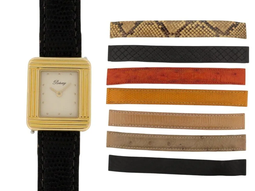montre POIRAY ma premiere 22 mm or et acier + 7 bracelets quartz made by 58 Facettes