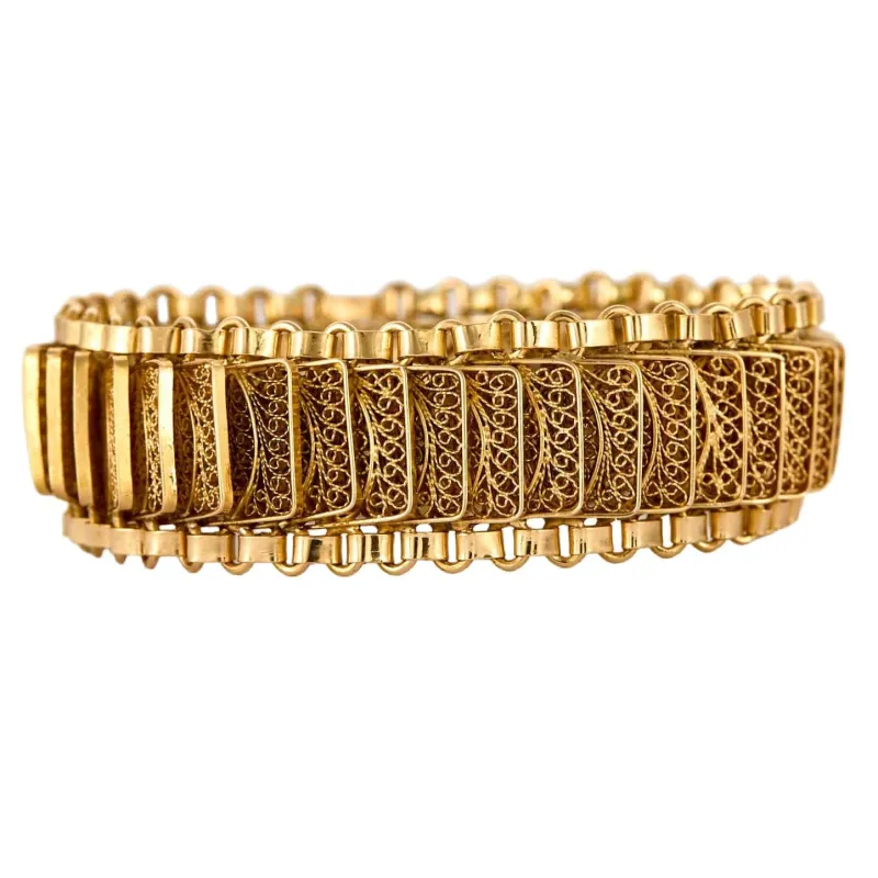 Bracelet articulé or jaune sold by 58 Facettes