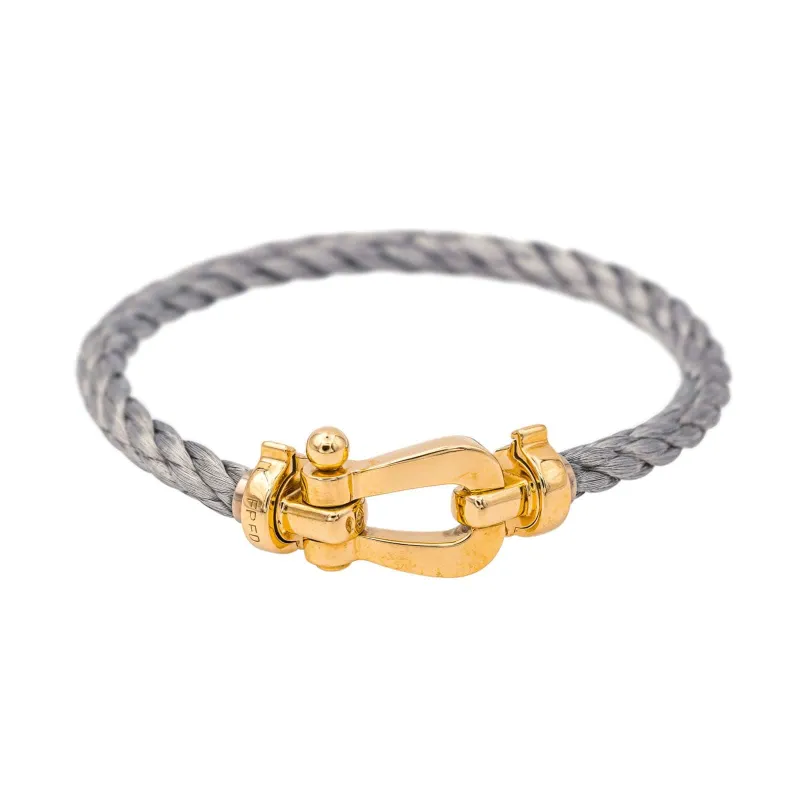 Fred Bracelet Force 10  Or jaune, Acier sold by 58 Facettes