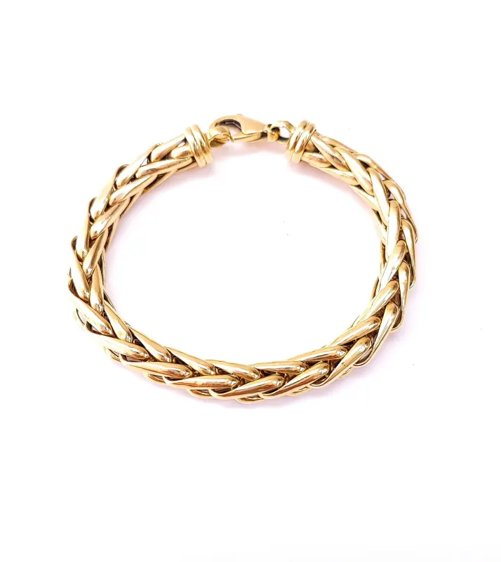 Bracelet maille palmier en or jaune 18 carats sold by 58 Facettes