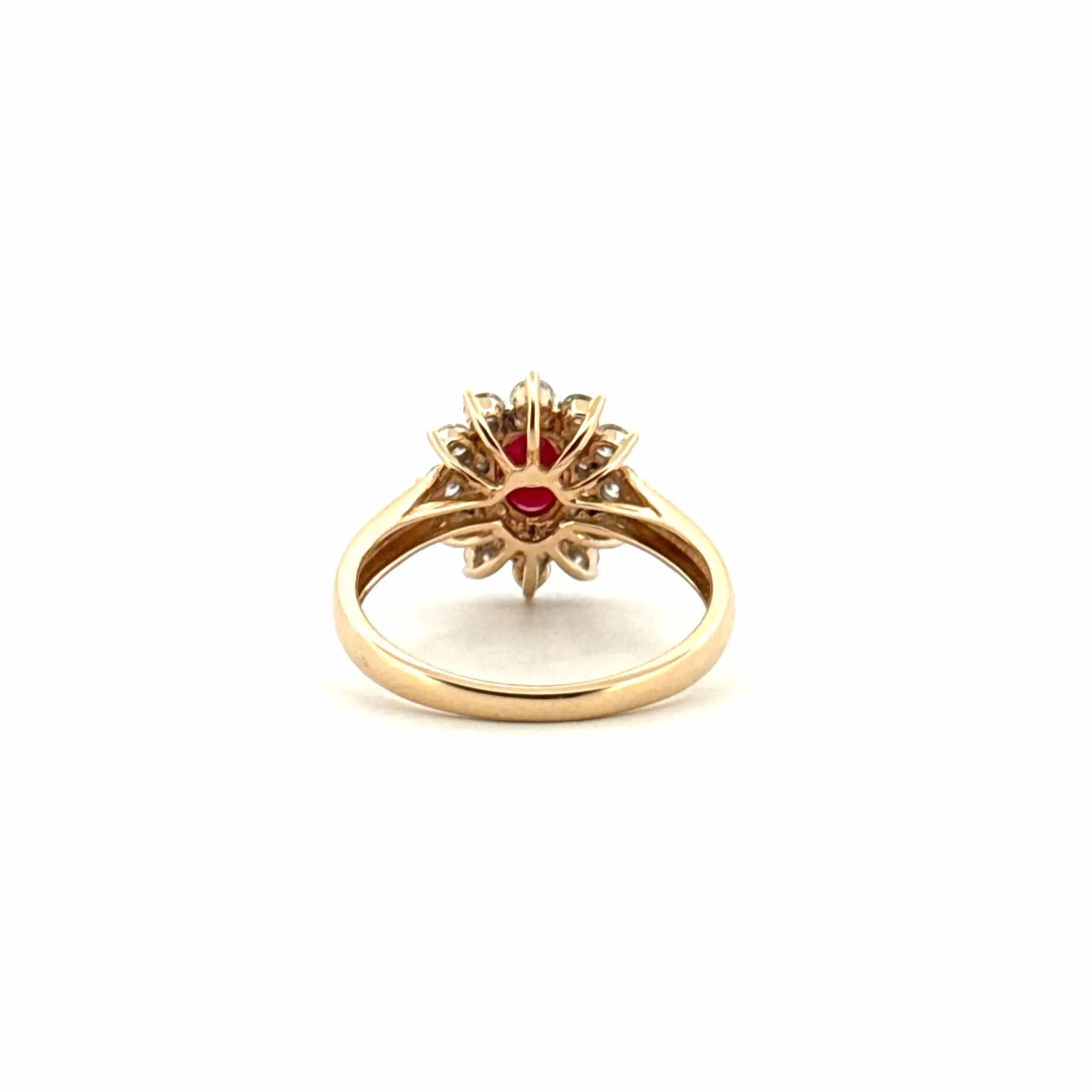 Bague Pompadour or jaune rubis & diamants sold by 58 Facettes product image thumbnail 5