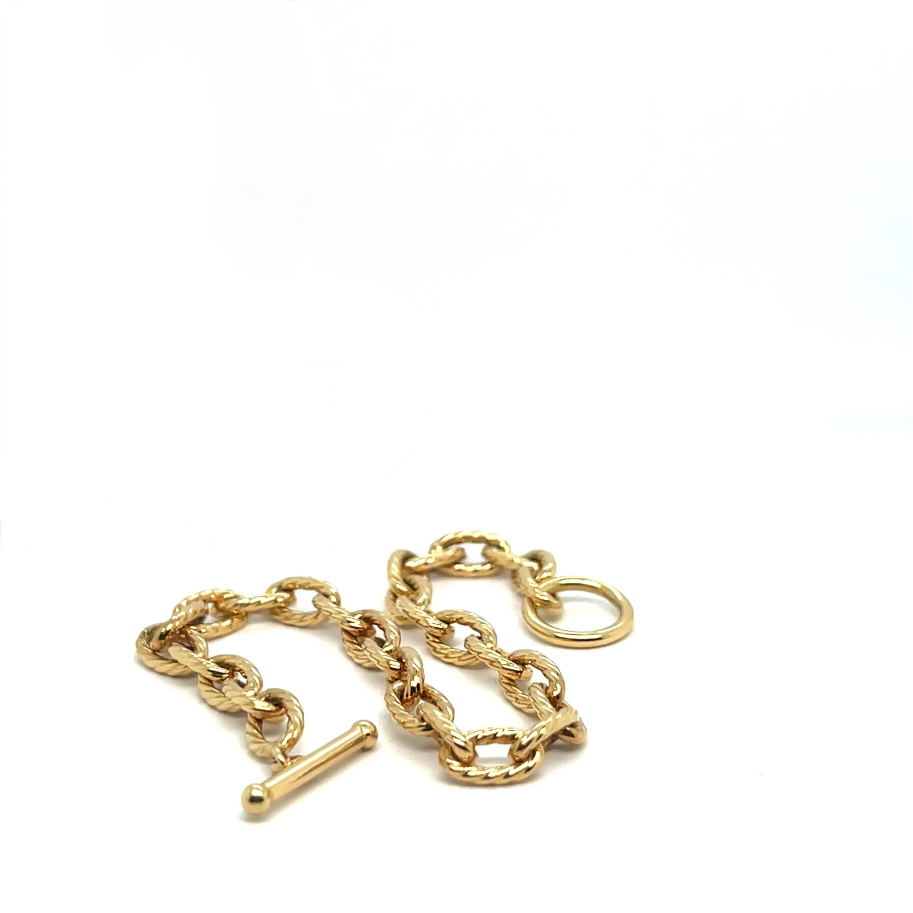 Bracelet chaîne en or jaune sold by 58 Facettes product image thumbnail 4