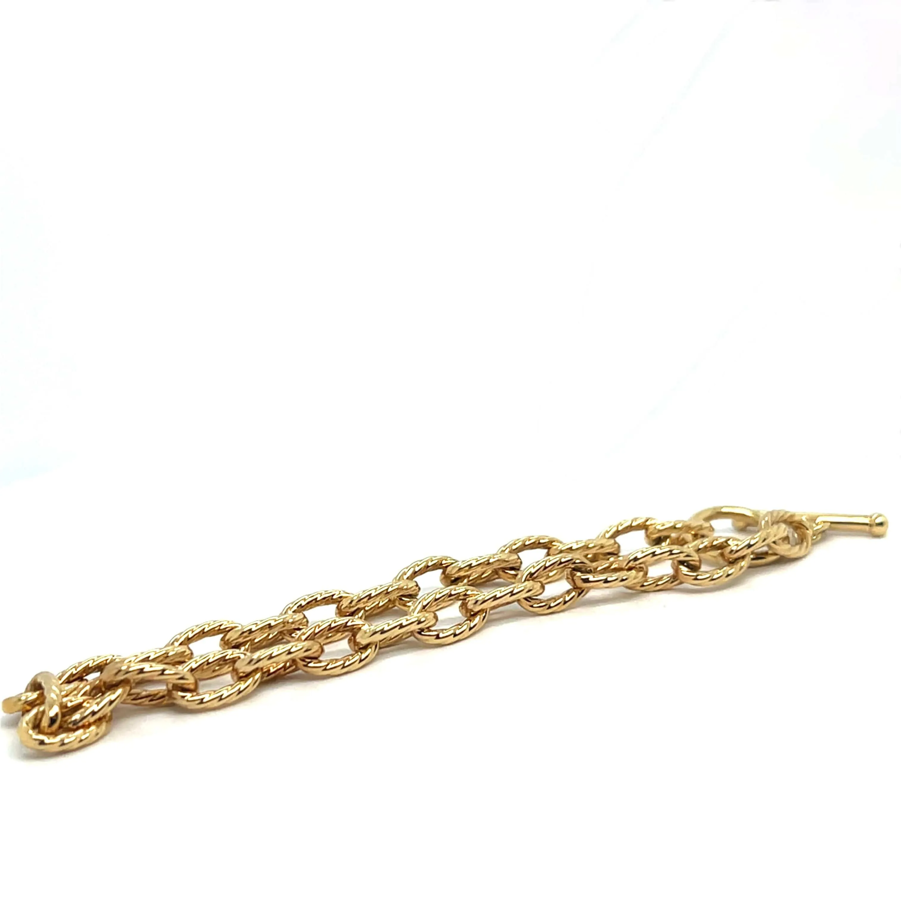 Bracelet chaîne en or jaune sold by 58 Facettes product image thumbnail 2