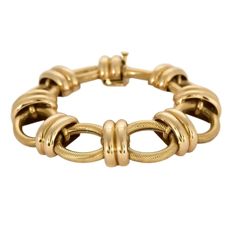 Bracelet en or jaune et rose sold by 58 Facettes