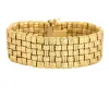 Large bracelet tressé en or jaune sold by 58 Facettes