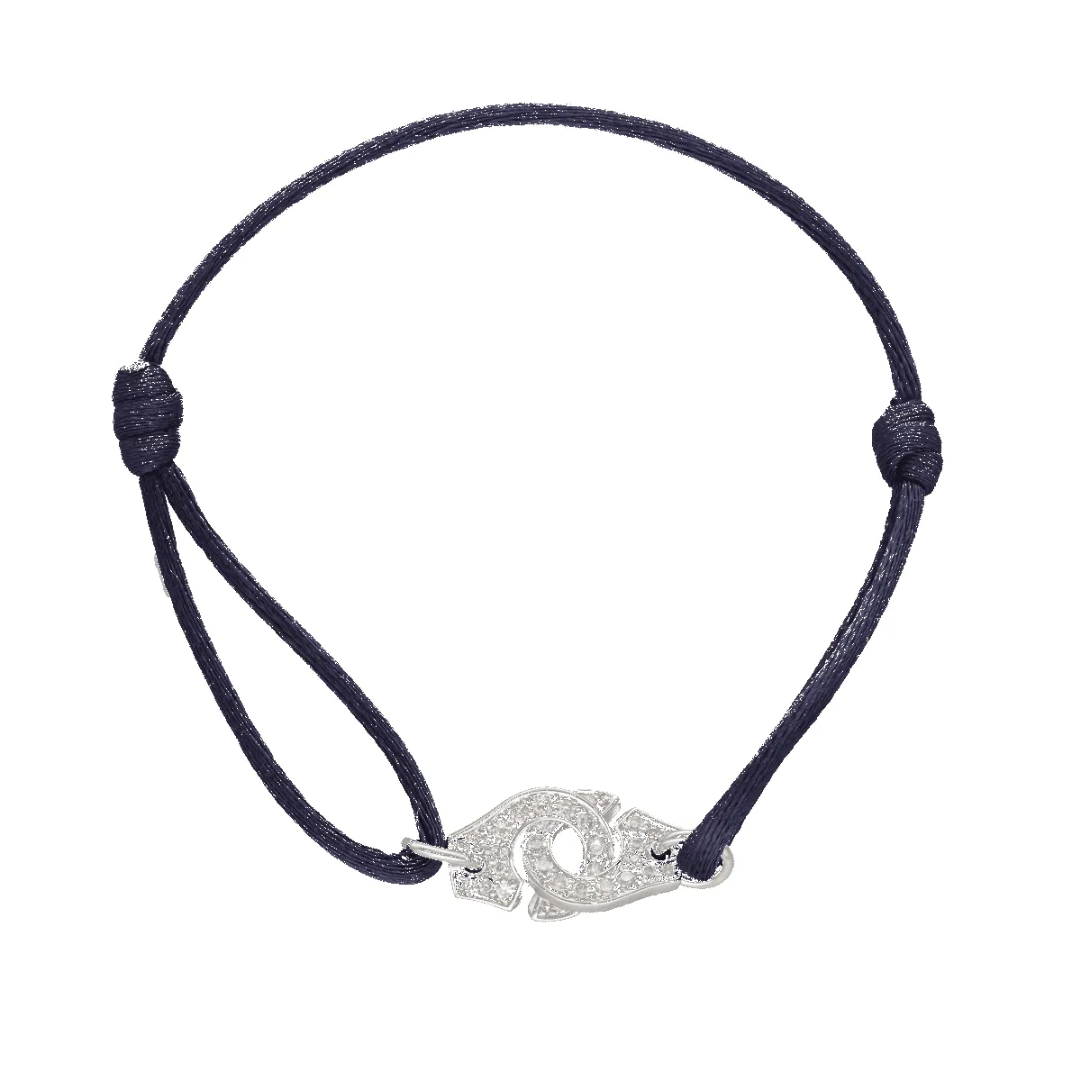 Bracelet Dinh Van Menottes R10 – Or gris 18k et diamants – Réf. 341122 – Vers 2010 sold by 58 Facettes