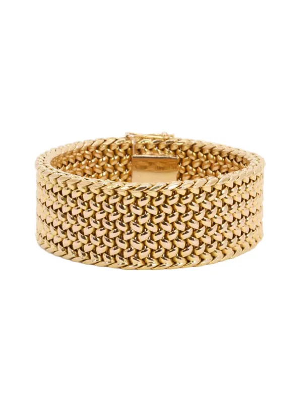 Bracelet souple maille milanaise or jaune 2,3 cm sold by 58 Facettes