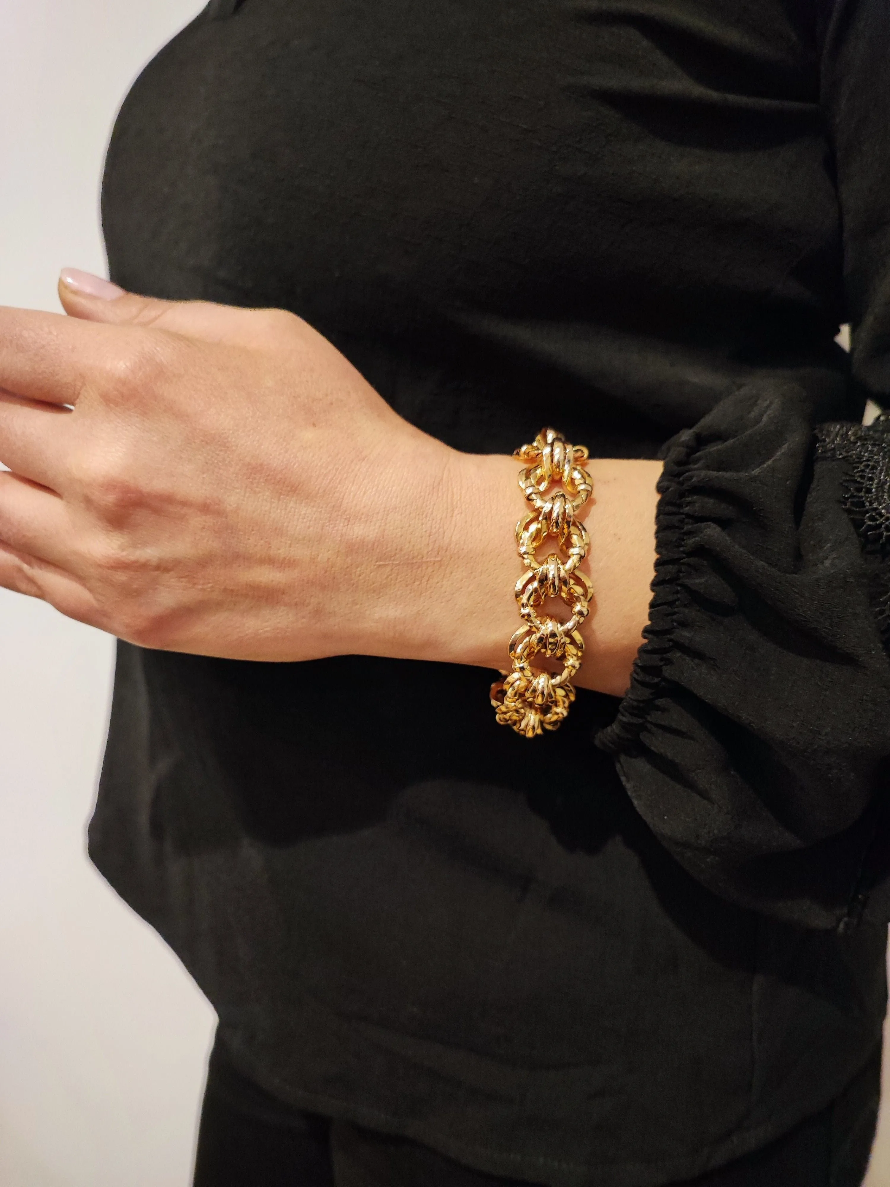 Bracelet or rose maille américaine sold by 58 Facettes product image thumbnail 3