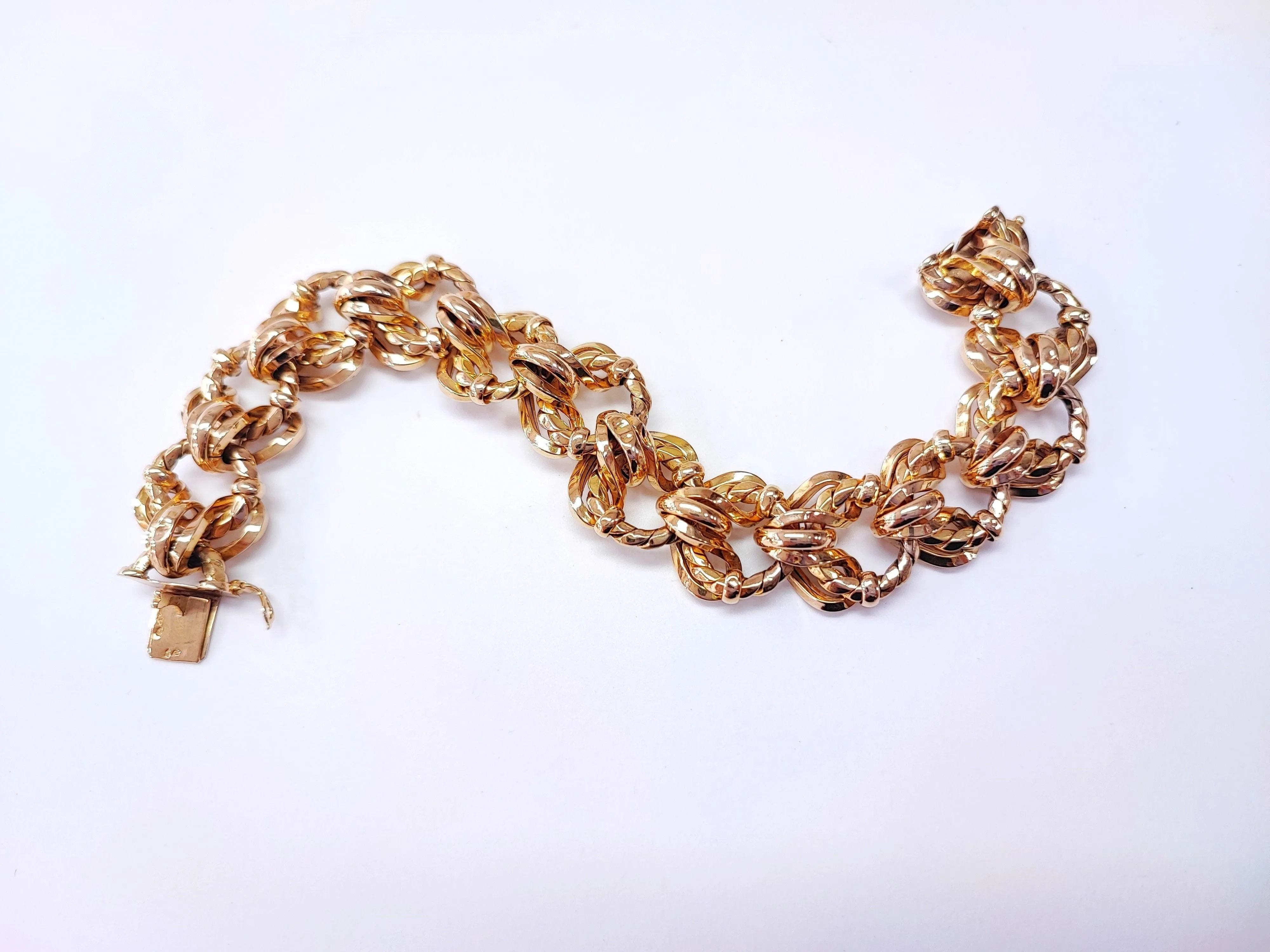 Bracelet or rose maille américaine sold by 58 Facettes product image thumbnail 5